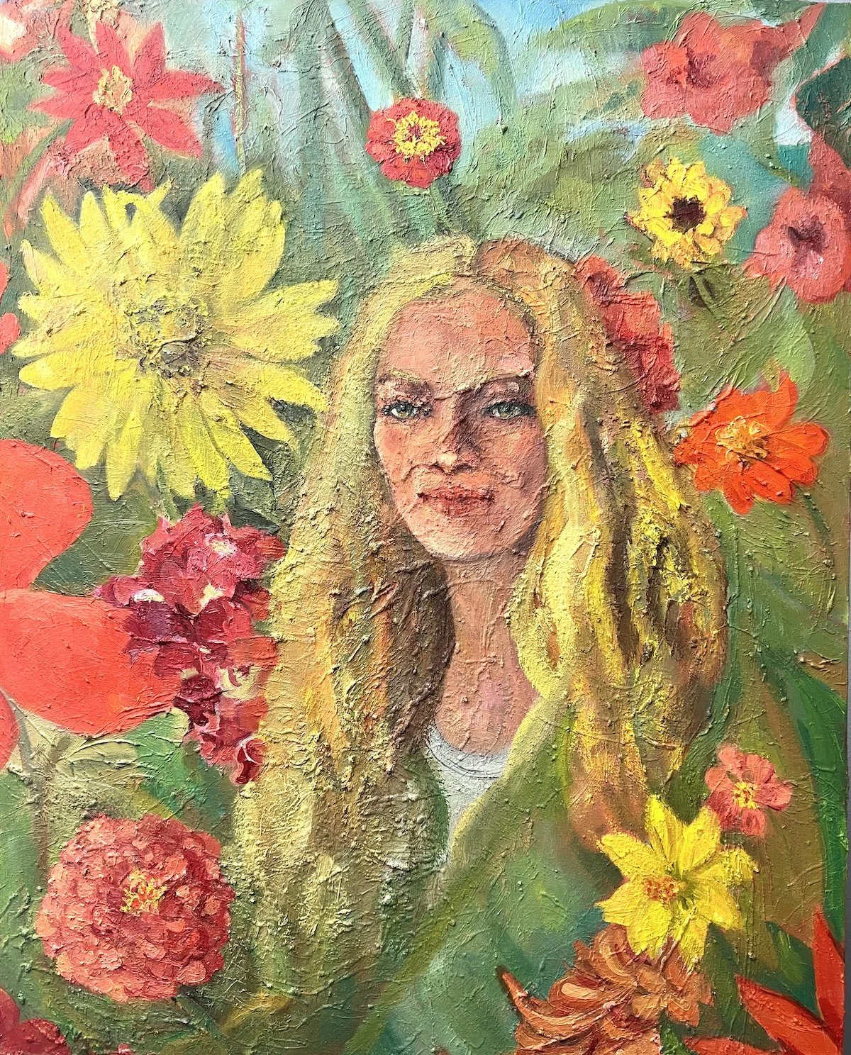 "How Does Your Garden Grow?", oil on canvas, 24"x32", 2026, available