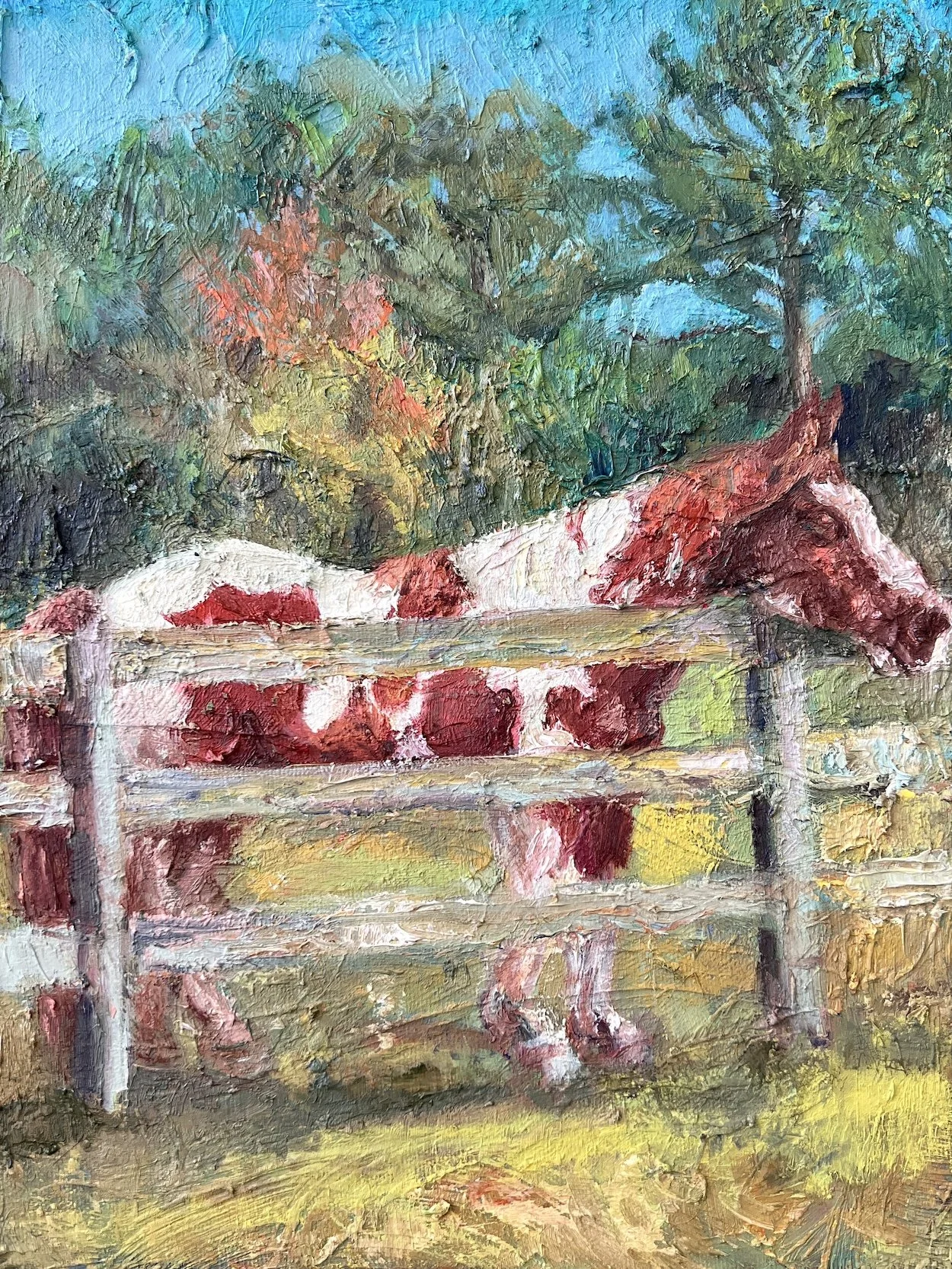 "Farm Horse", oil on canvas, 9"x12", 2026, available