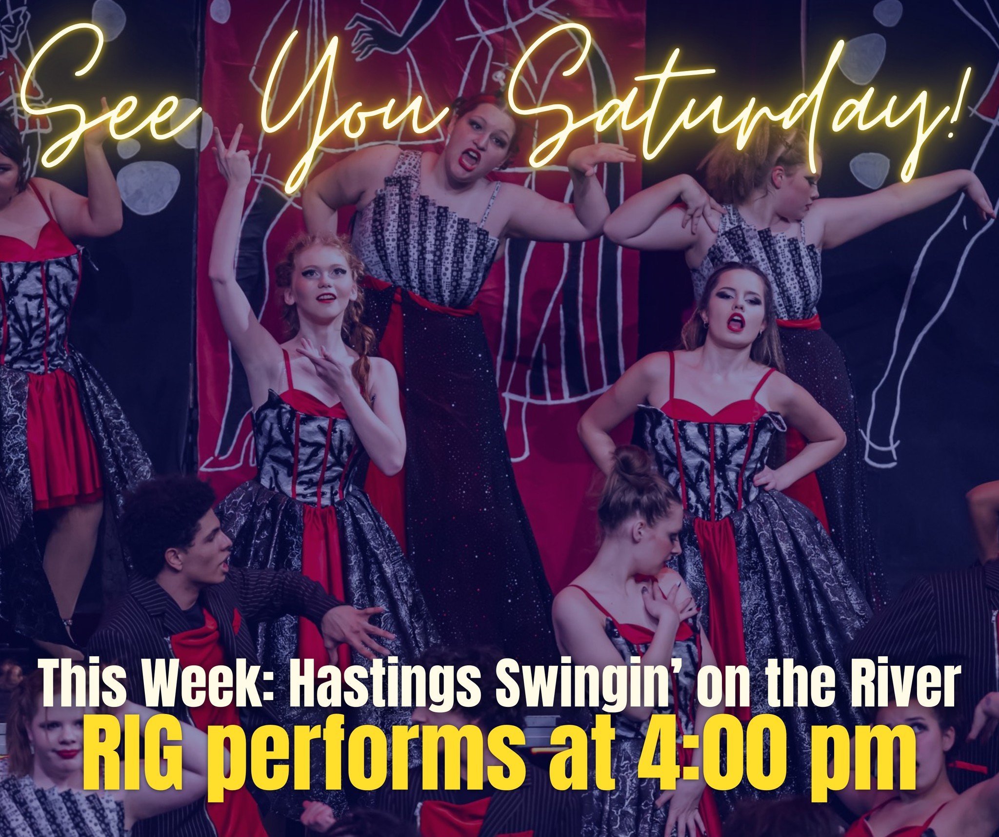 See you on Saturday, Hastings! We can't wait to head back to Swingin' on the River again this year.