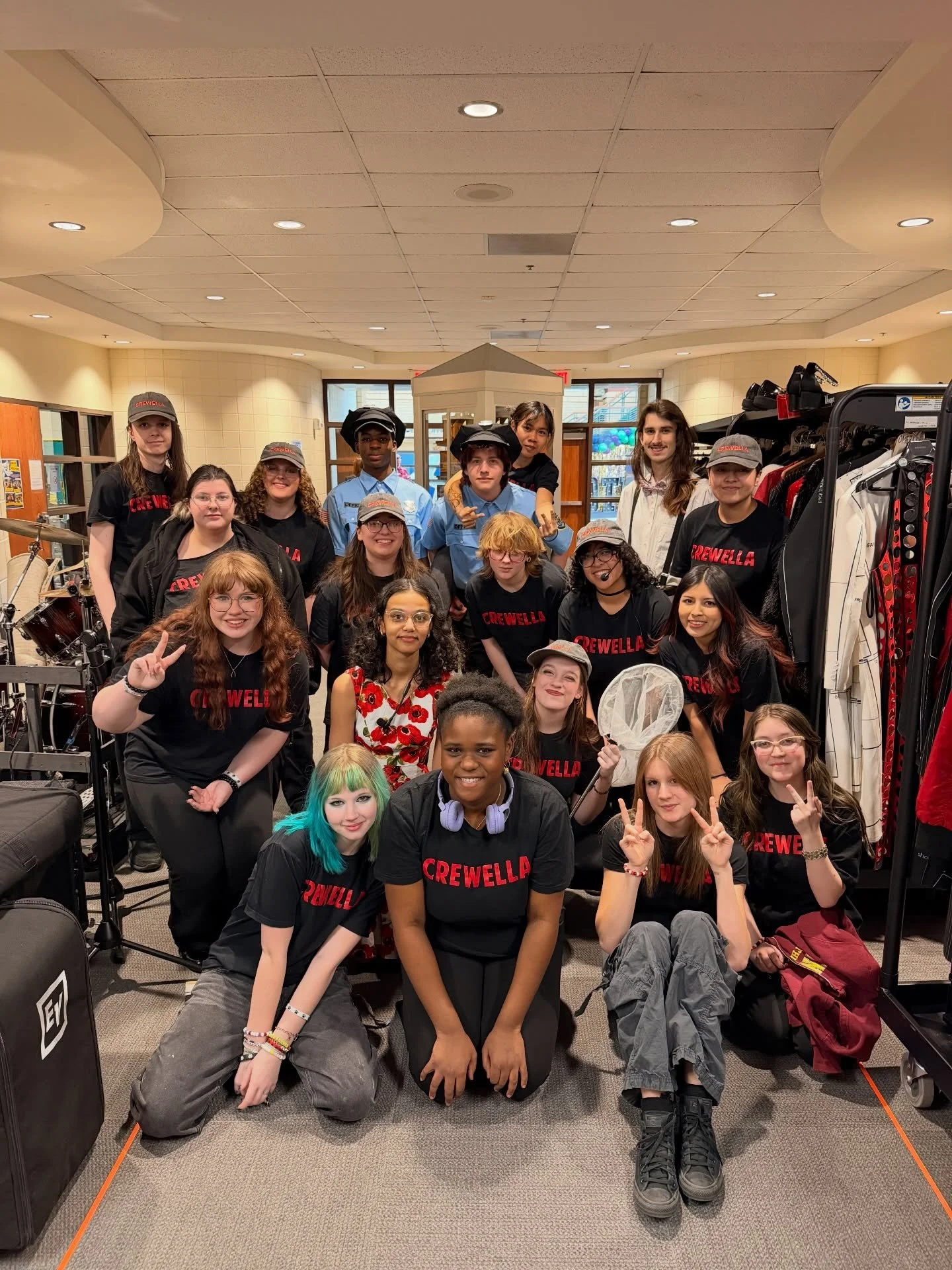 Warmin&rsquo; up for our prelims performance