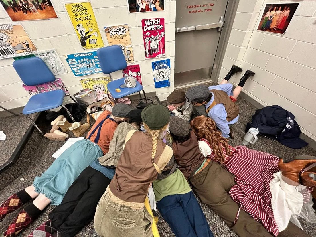 What happens during intermission of a middle school musical? Live streaming RIG of course! 

Break a leg today, Oak Grove!