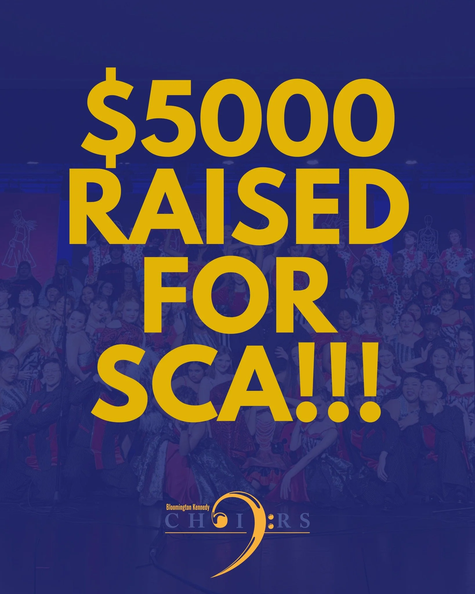 This community is incredible! 

At the RIG Annual this weekend, we raised money for scholarships for Showchoir Camps of America, and our audiences stepped up in big ways. We collected $5,000 to provide half-ride scholarships to SCA for this summer. F
