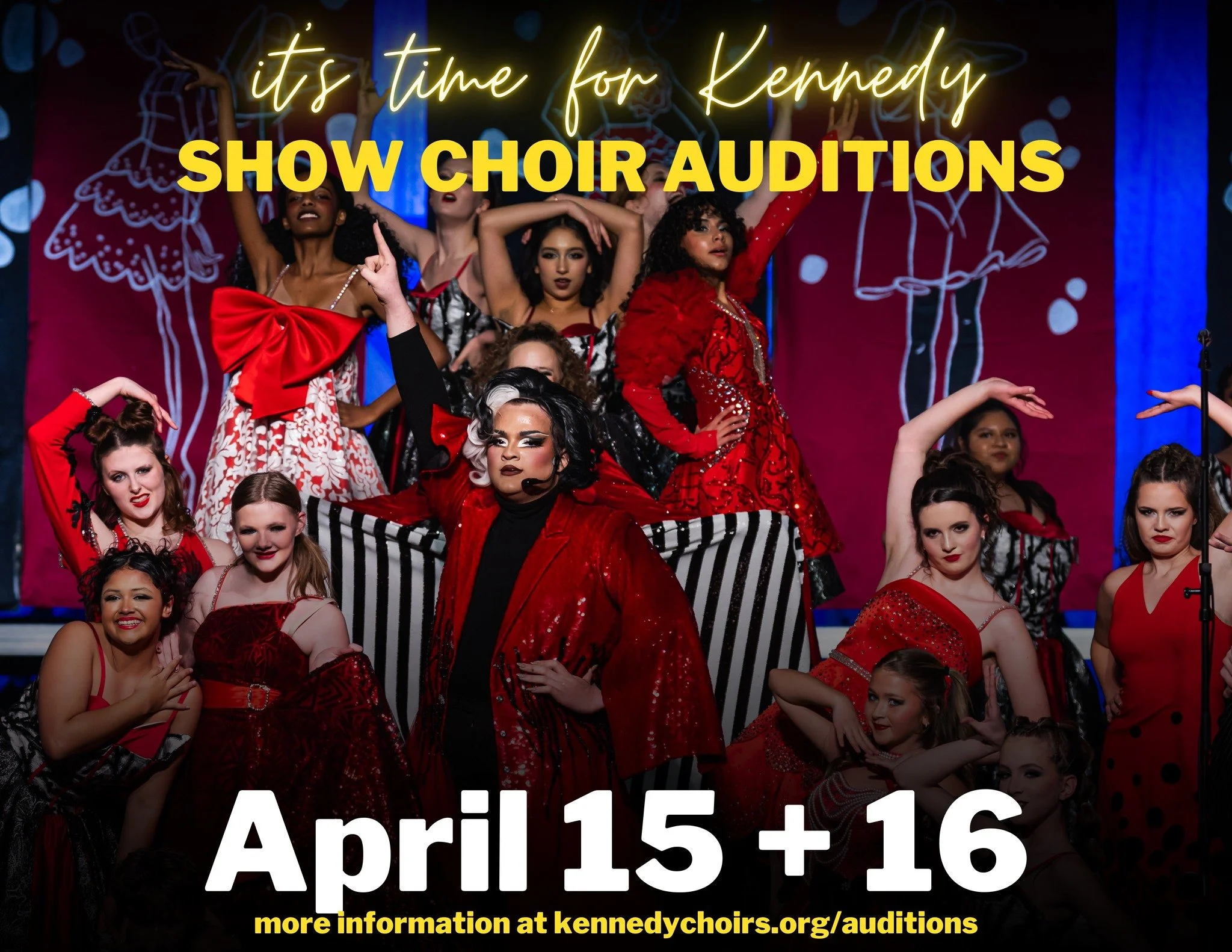 Come join the Bloomington Kennedy Show Choir Family! Audition information is available at kennedychoirs.org/auditions