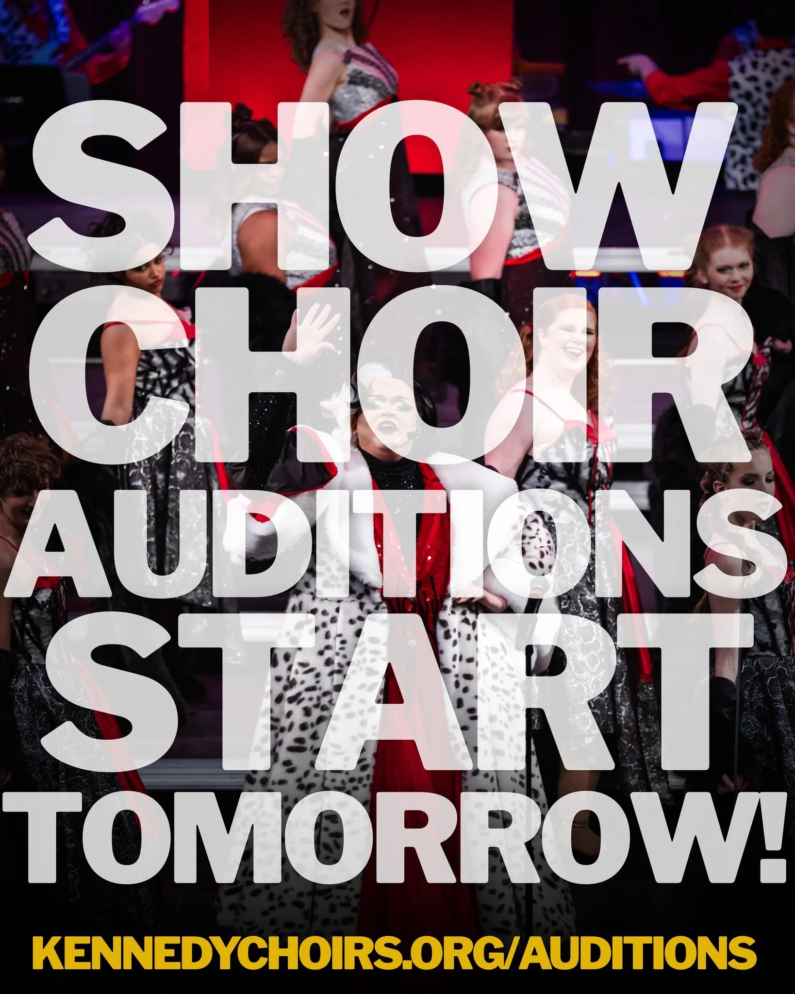 We're ready for auditions! Are you?! 

See you Wednesday and Thursday this week. More information at kennedychoirs.org/auditions