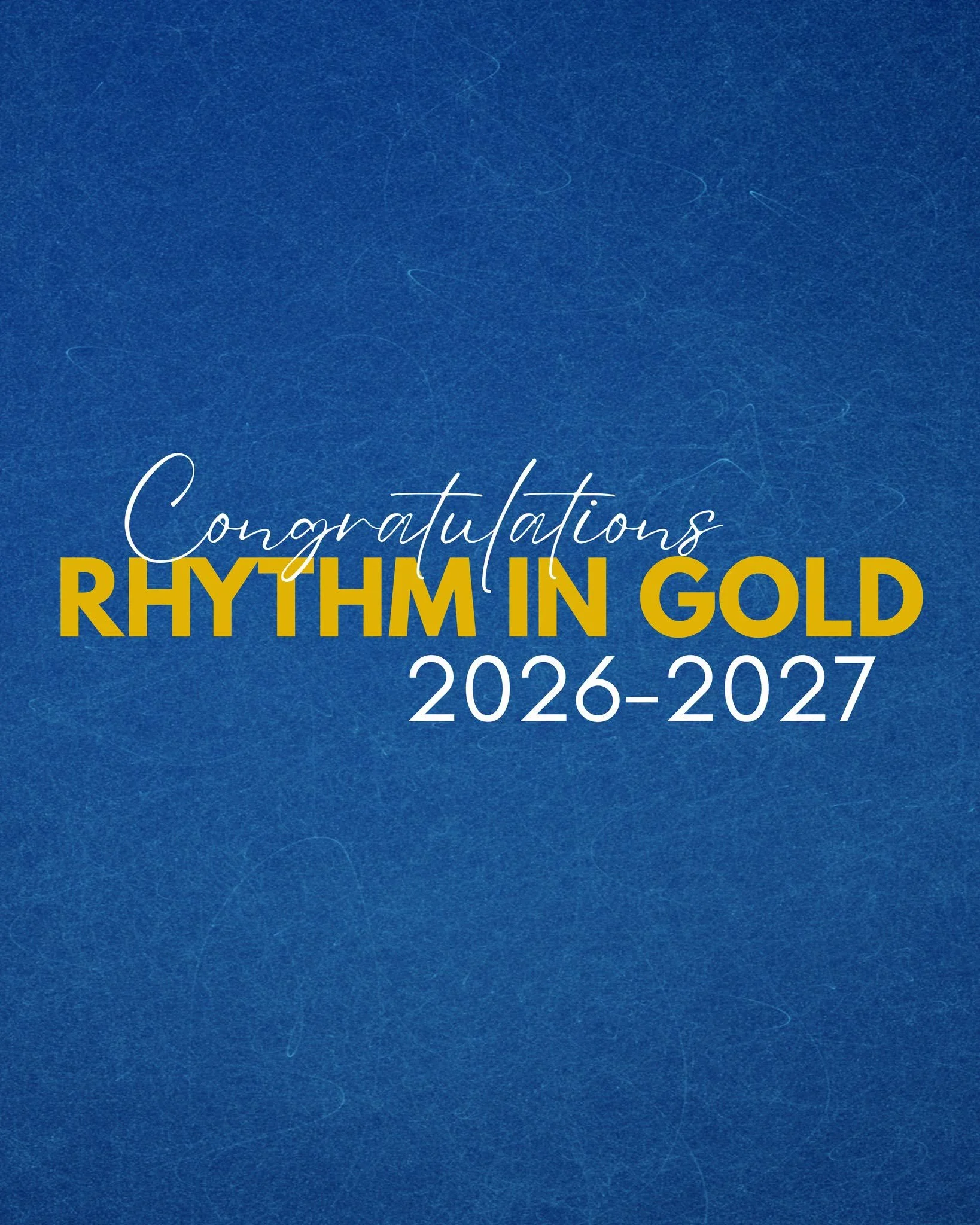 Congratulations to the newest members of Rhythm in Gold! Welcome to the Bloomington Kennedy Show Choir Family 💙💛