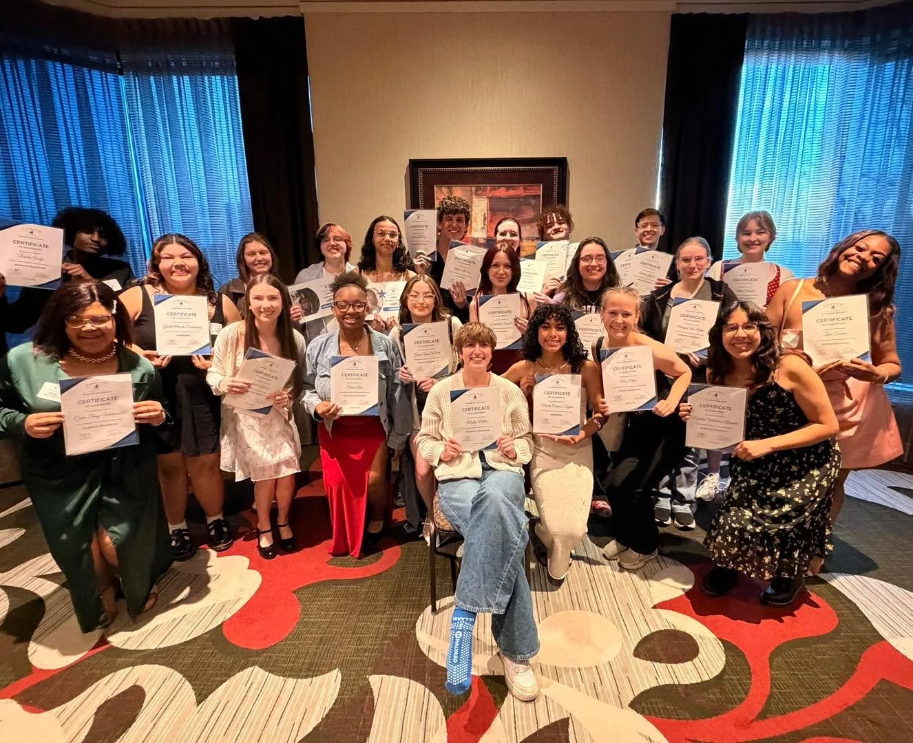 Congratulations to all our Senior Achievement Award Recipients tonight! So many good choir kids were honored tonight. 

A special shout out to Queen, who clearly WANTED to be in choir so bad she joined our photo!