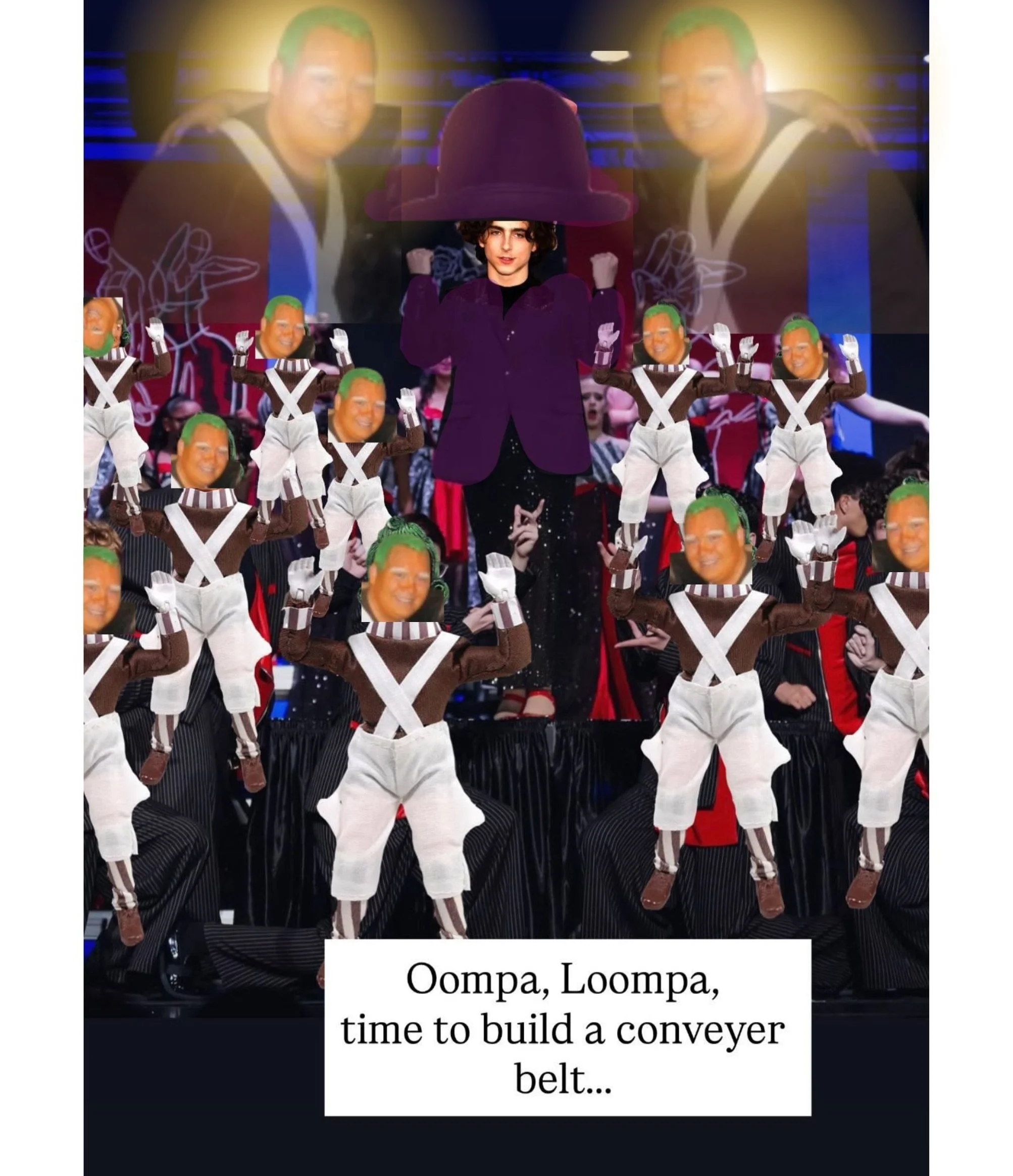 The content farm interns think they&rsquo;re funny 🧡🧡

Oompa Loompa, time to build a conveyor belt!