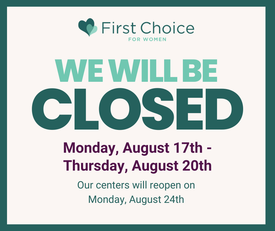 Center Closure Notice: August 17th–20th