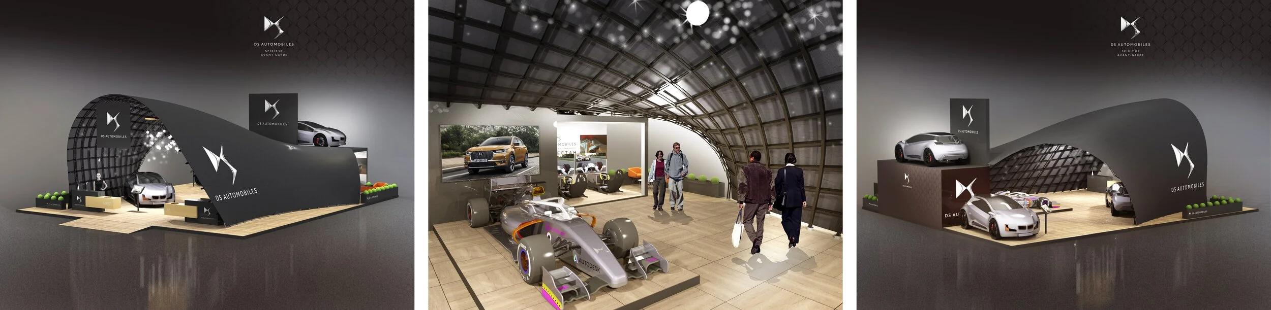 Modélisations 3D du stand proposé
