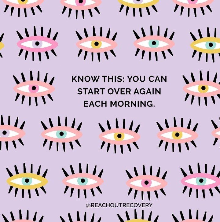 Reposted from @reachoutrecovery:

Know this: You can start over again each morning. 

#quote #quoteoftheday #soberquotes #sobrietyquotes #SobrietyRules #inspirationalquote #recovery #soberlife #sober #soberlifestyle #sobrietytribe #trusttheprocess #i