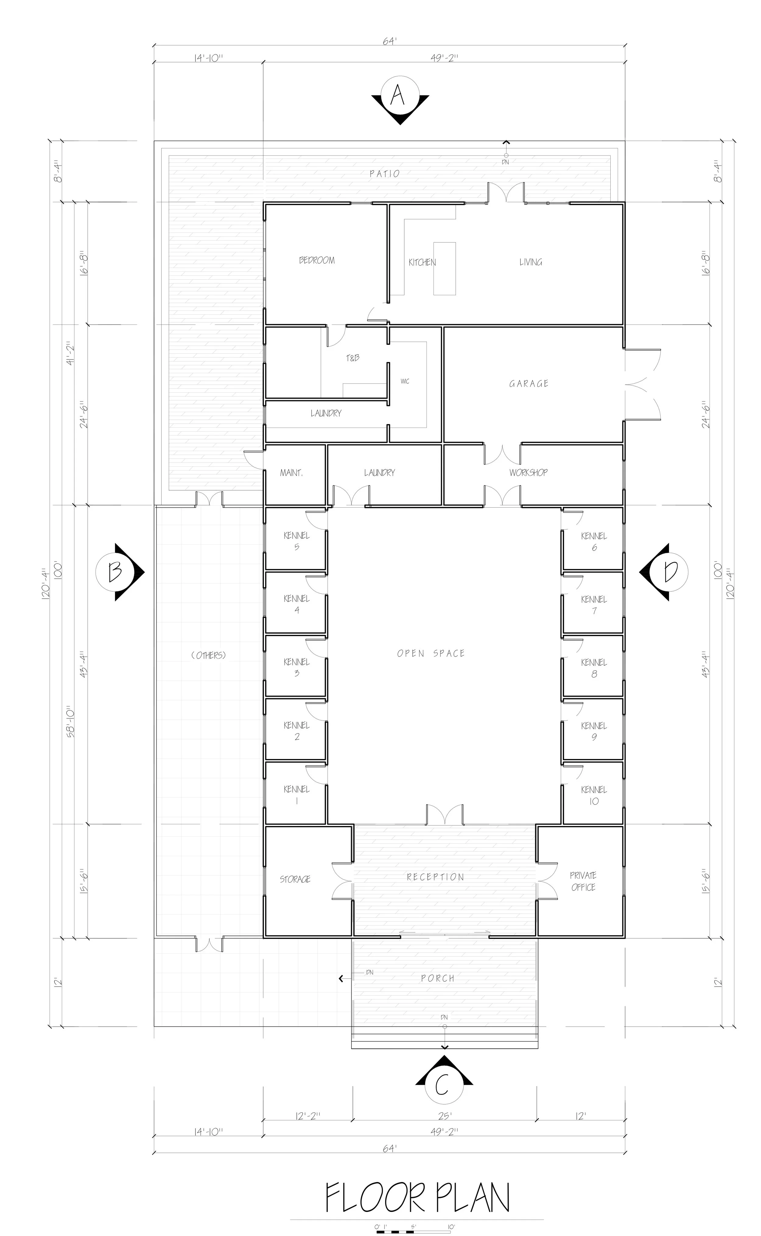 Doodle Dog Breeder Kennel Designs Interior Mockup