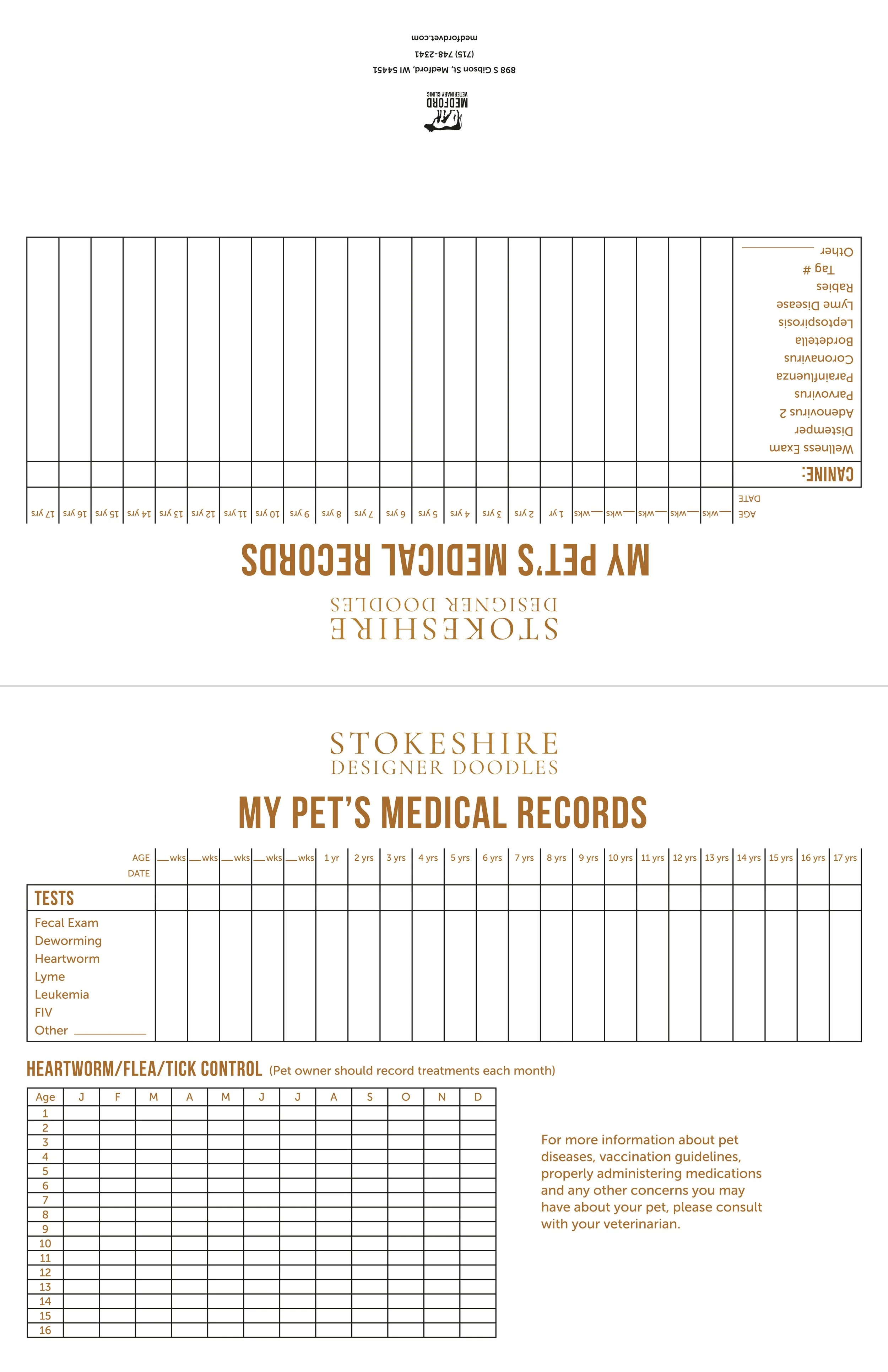 Health Record Template for Adobe Photoshop PSD Files