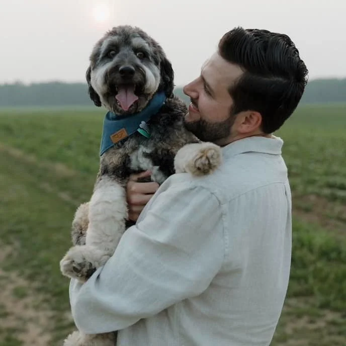 Blue x Phoenix F1 Mini Aussiedoodle adult — Stokeshire Designer Doodles Wisconsin