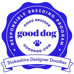Stokeshire Responsible Breeding Program and Responsible Doodle Puppy for sale Breeder Wisconsin logo.