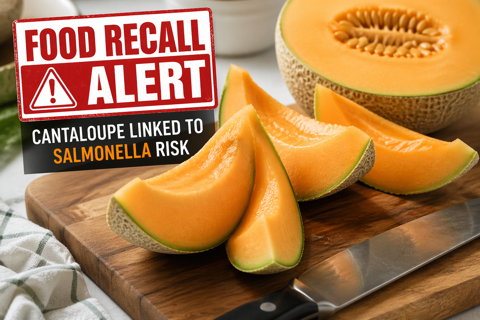 April 2026 Food Recall Alert: Cantaloupe Salmonella Risk + Shellfish Warning