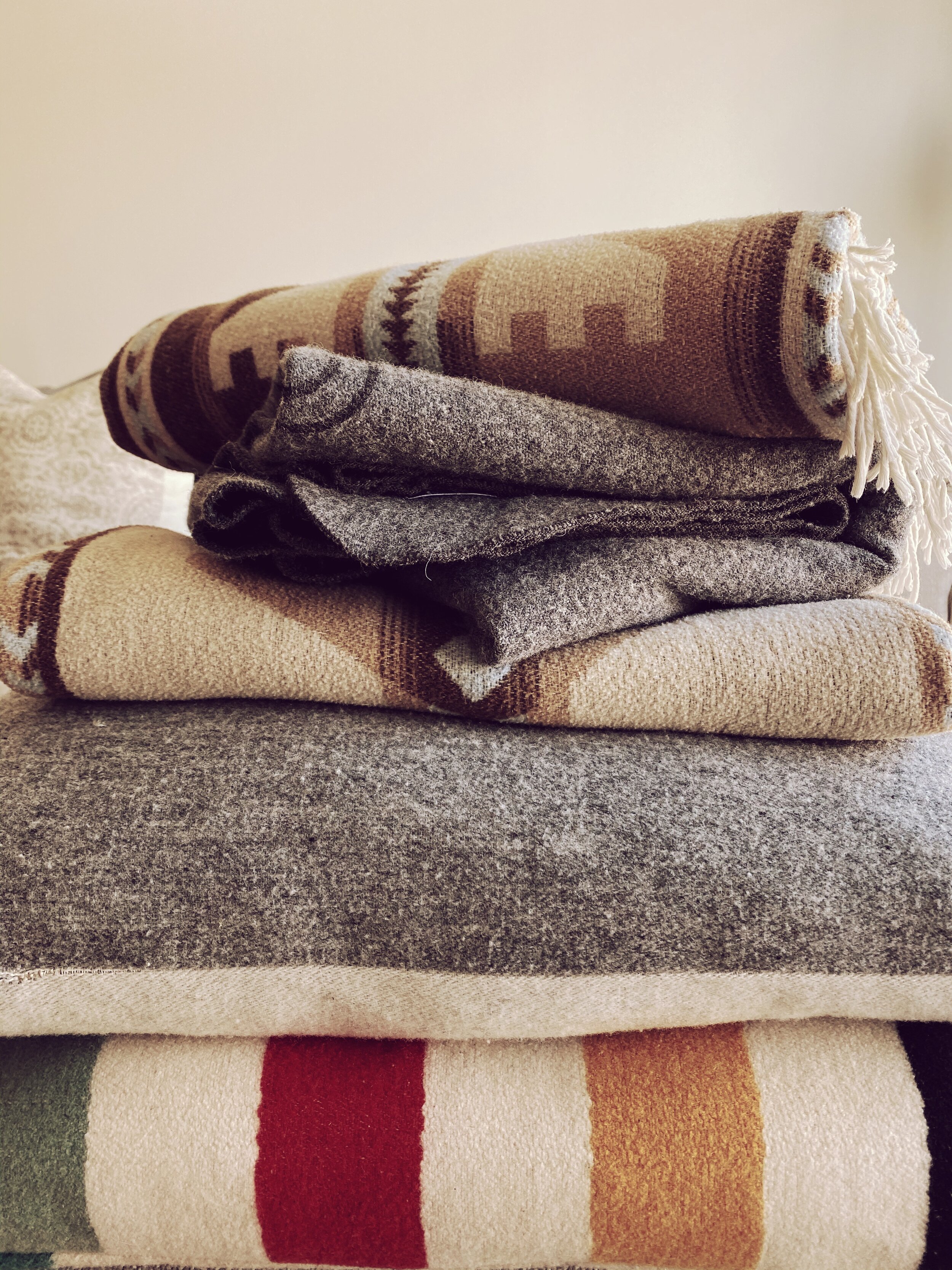 Stack of Wool Blankets, Sackcloth and Ashes, Faribault Woolen Mill