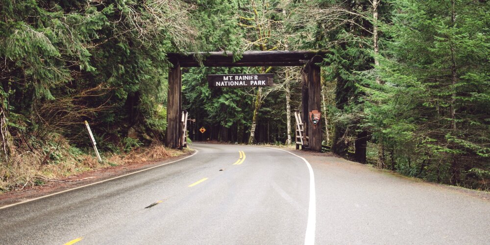 Entrance to Mt. Rainier National Park