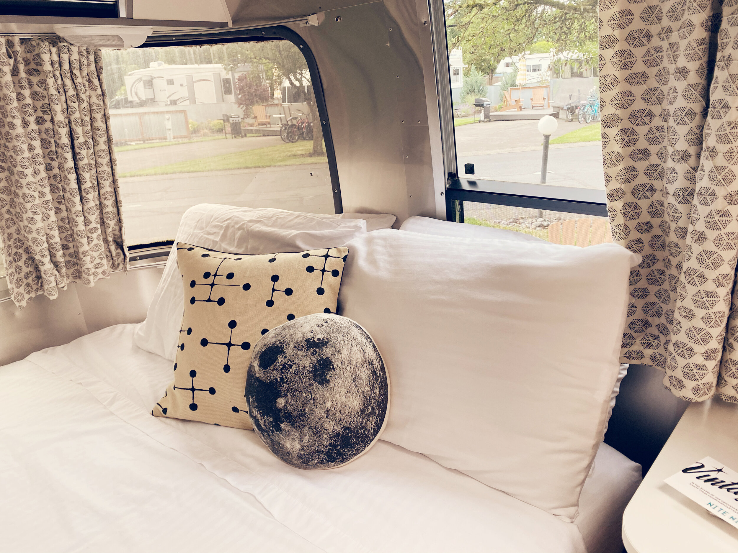Interior of the Airstream Bambi at the Vintages Trailer Resort 