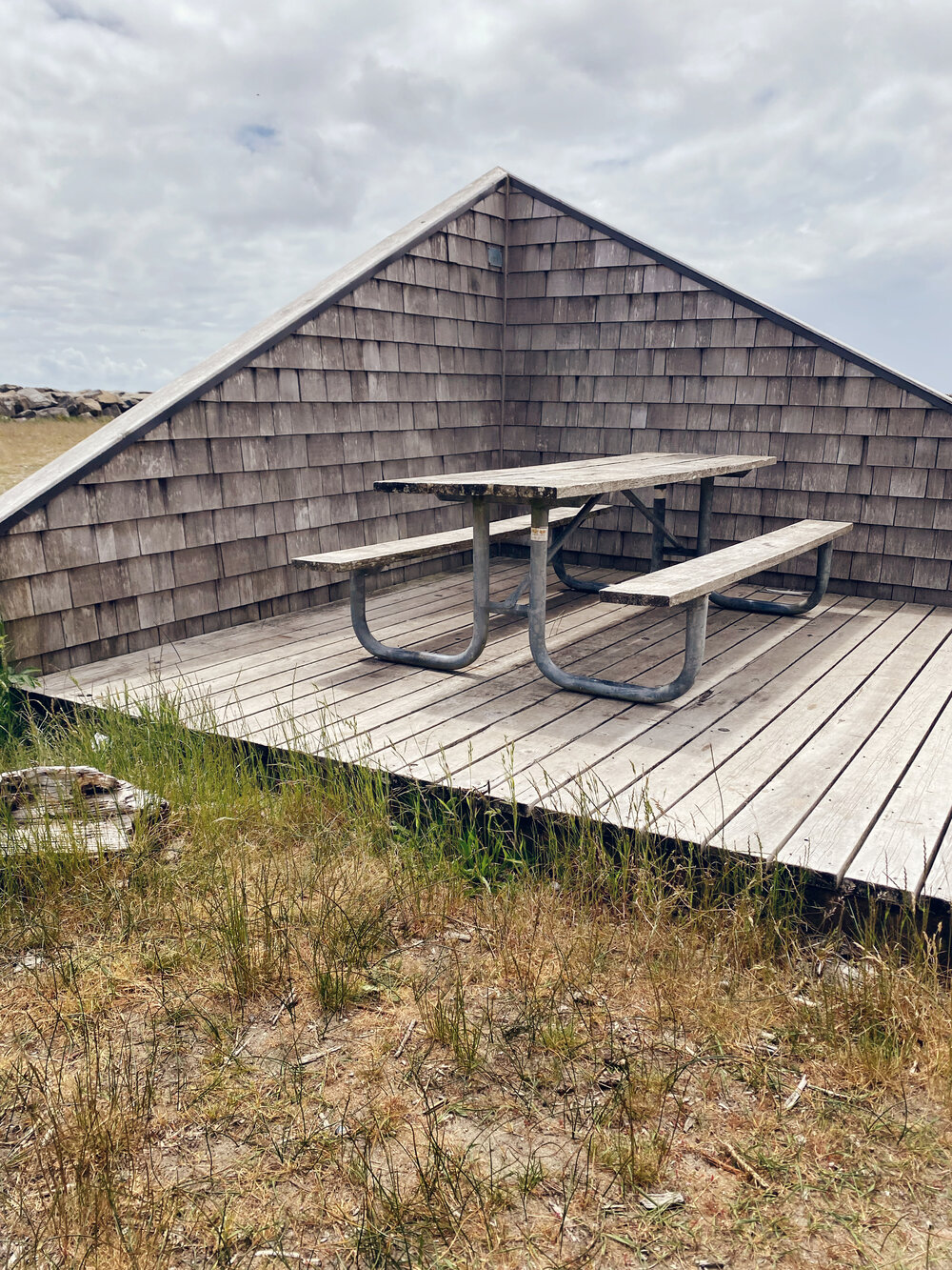 Picnic Tables with a Windbreak at Cape Disappointment State Park - Full Review
