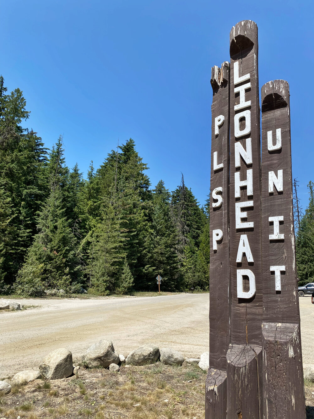 Lionhead Unit campground Priest Lake State Park North Idaho