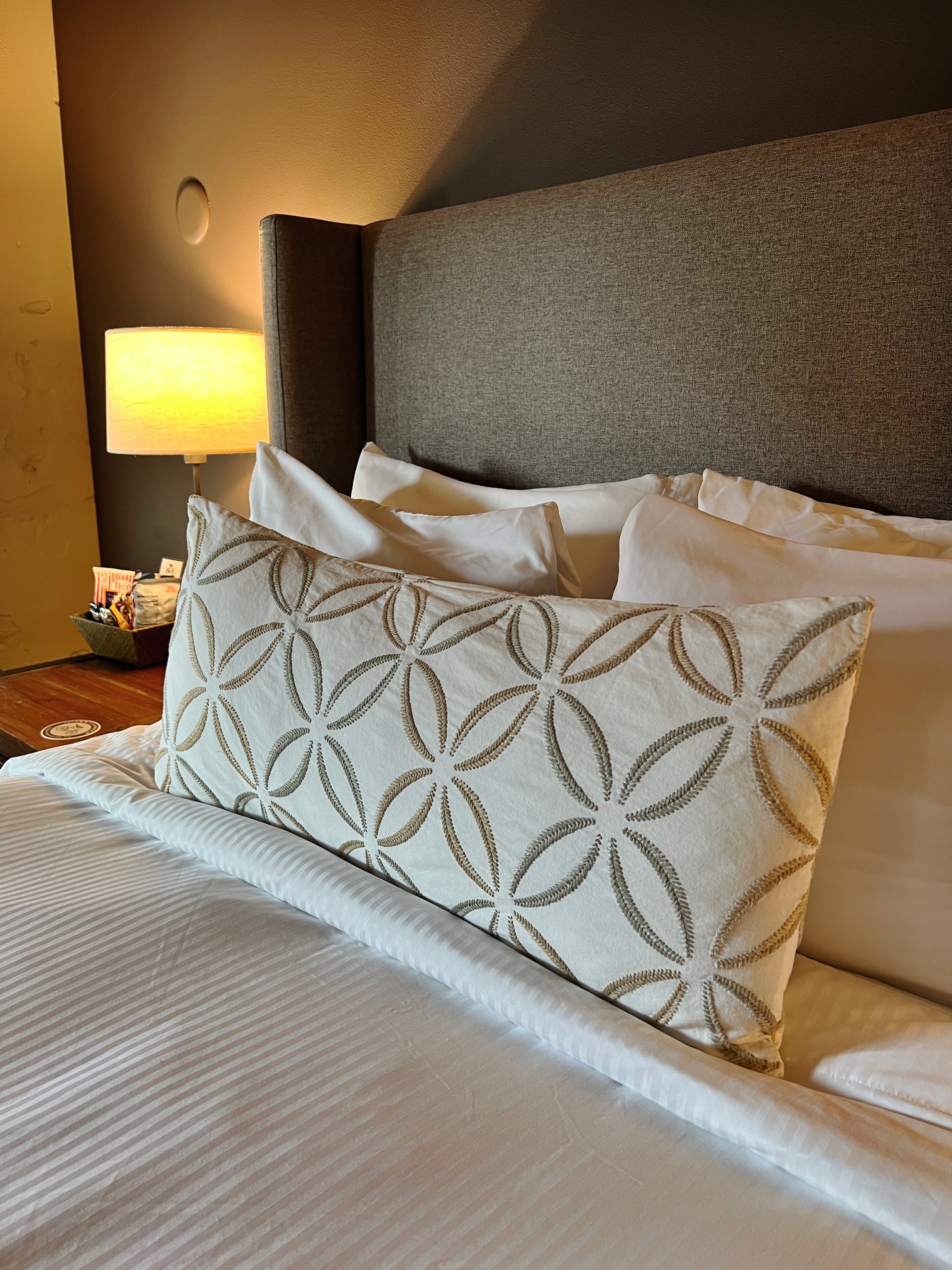 luxurious bedding at the inn at Lynden