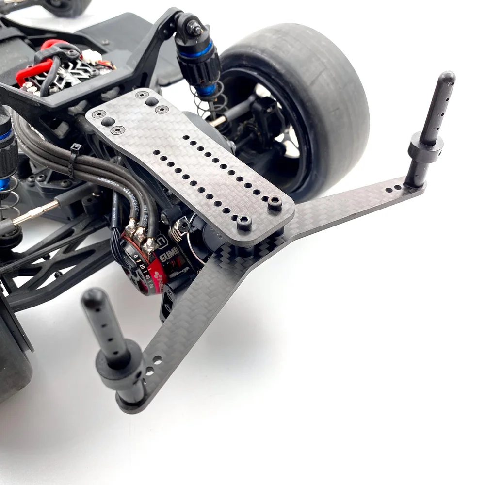 RC Rear Body Mount Set For HPI 1/10 Crawler King - Machined Aluminum Upgrade (Purple)