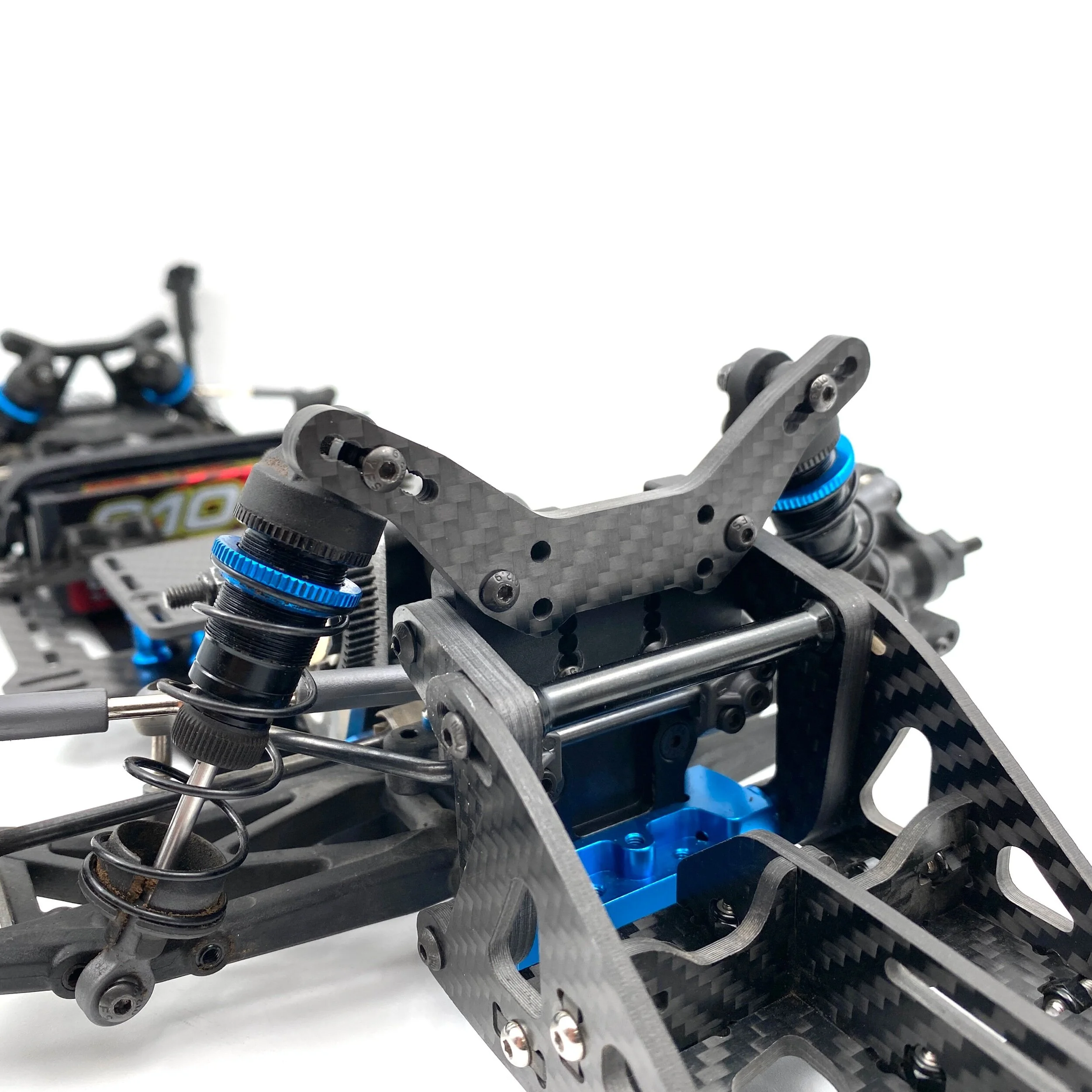 Traxxas 9462X Blue Aluminum Wheelie Bar Side Plates For Drag Slash RC Cars - 1/10 Scale Upgrade Parts