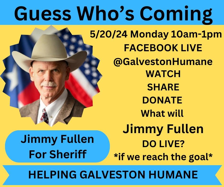 Counting down the hours! Guess who is coming to help...
@jimmyfullenforsheriff 
Share and Donate to our Fundraiser here: 
https://www.facebook.com/donate/737824125188117/905662764939472