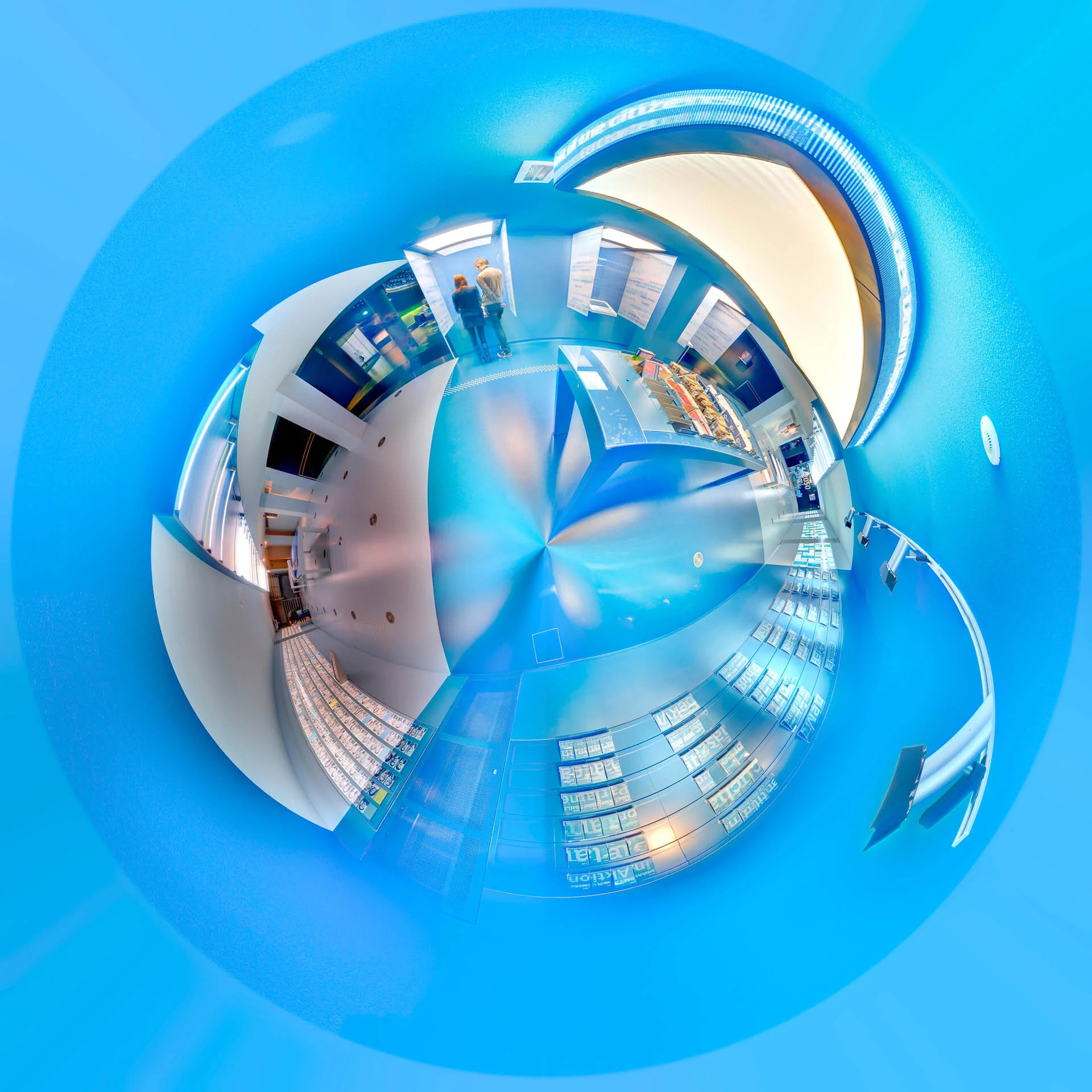 Professional photographer | Photo tiny planet of the Parlamentarium, European Parliament, Brussels
