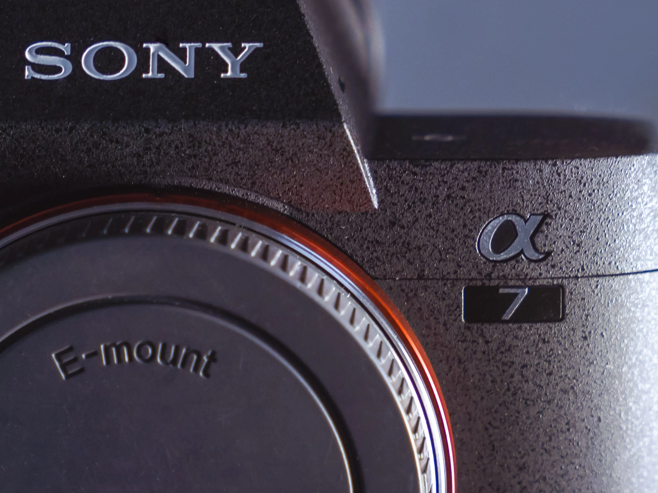 Close-up of the Sony Alpha 7 IV camera