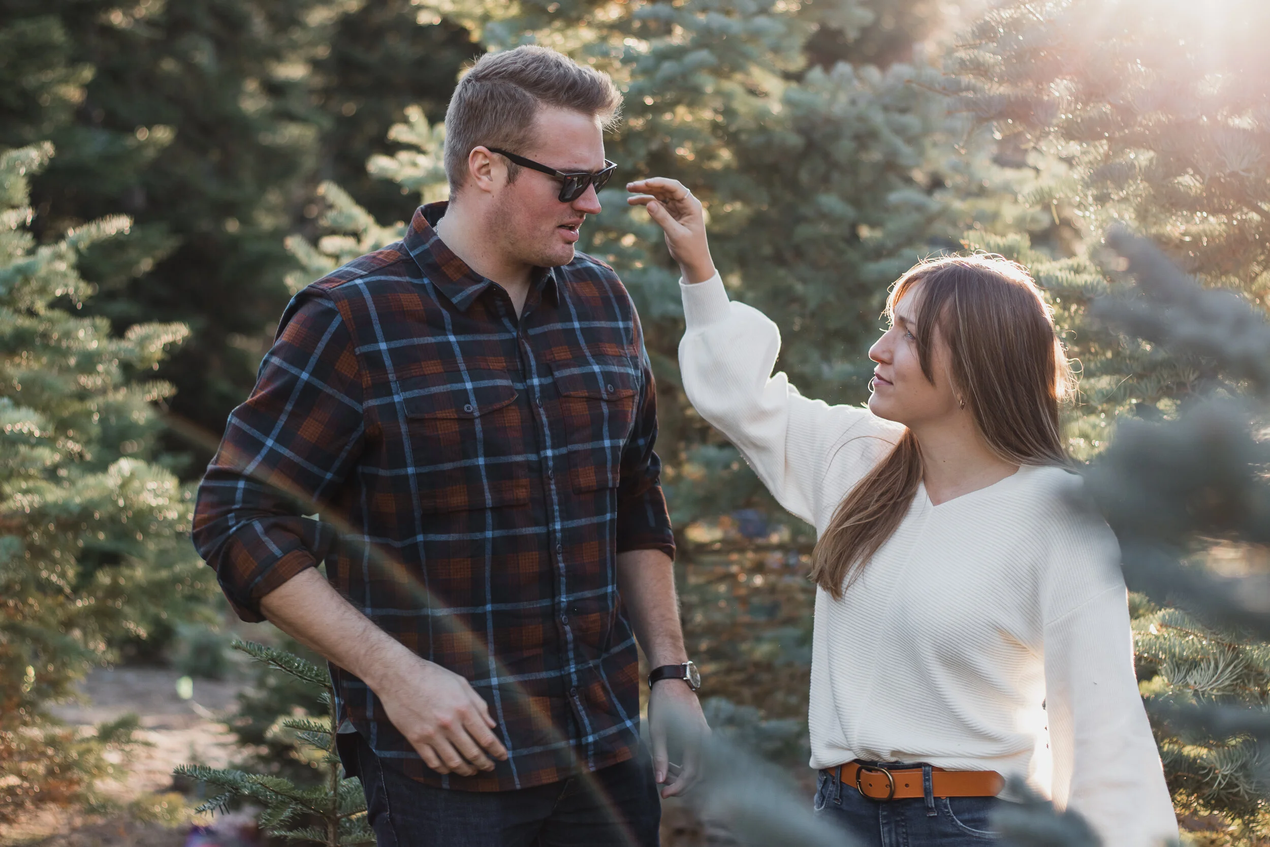 Debating if sunglasses should be featured in their portraits. Colbert, Washington