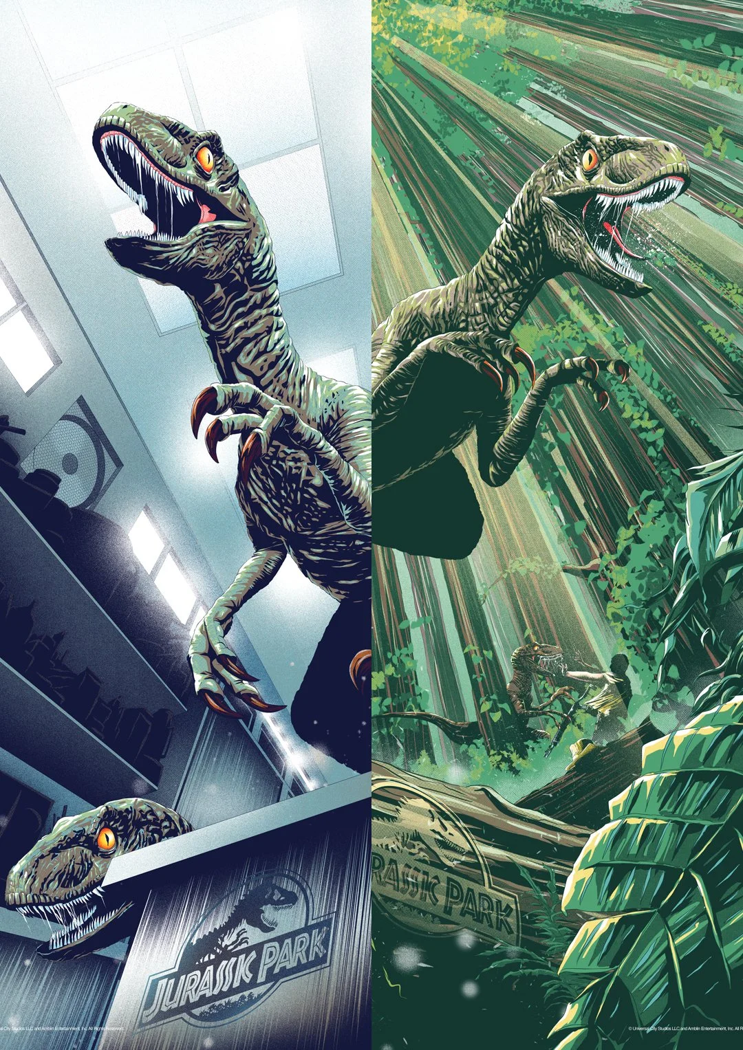 Set of Jurassic Park Official Limited Edition Posters — 17th Oak