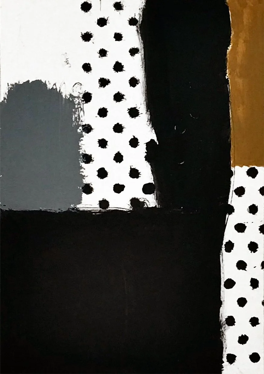 Large Studio Studies 1, 2020, acrylic on paper, 24 x 24cm, (frame 47 x 36cm)
