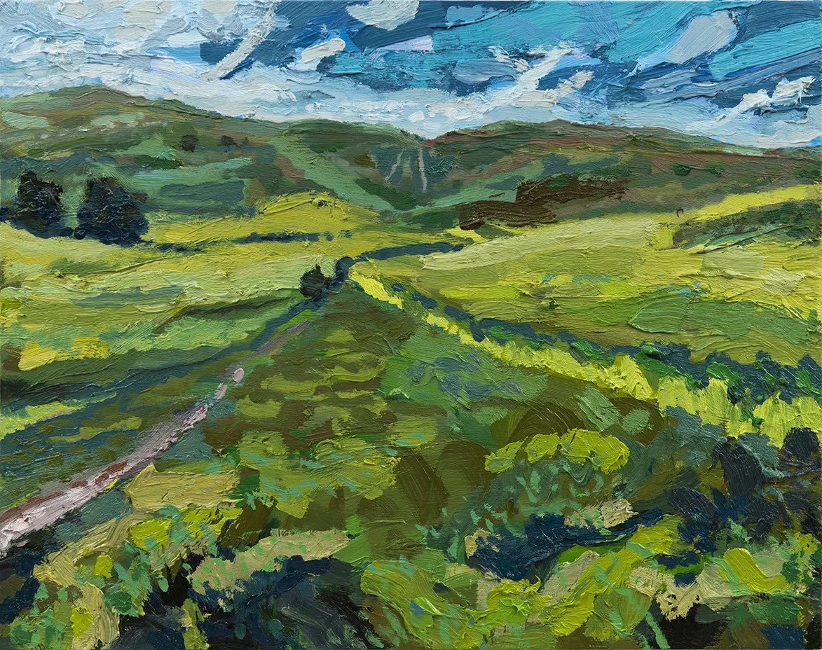 005 - GHands - Walking to The Man of Wilmington IV 2026 (40.5x50cm) oil on cradled board copy.jpg