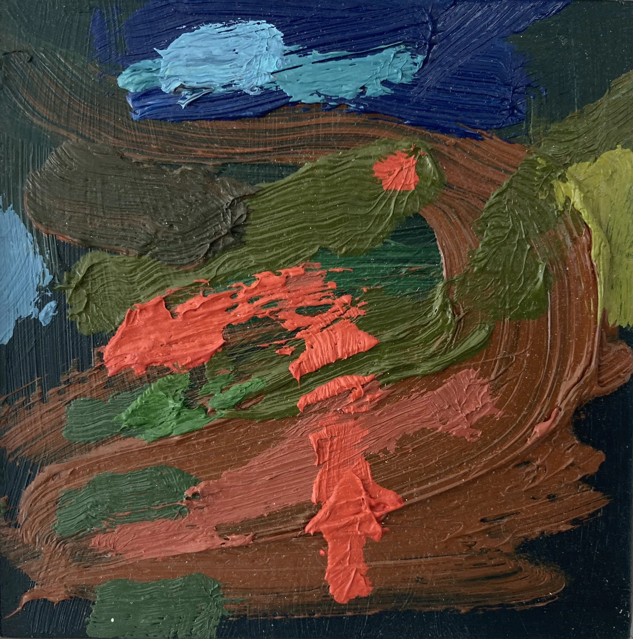 Garden VII, oil aluminium