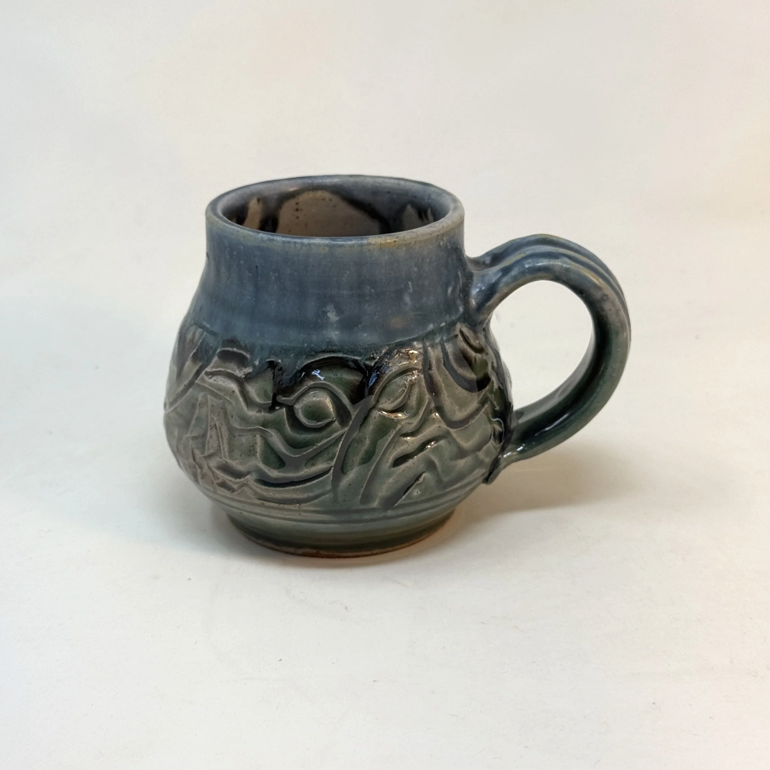 Mug 3.25" Blue/Green
