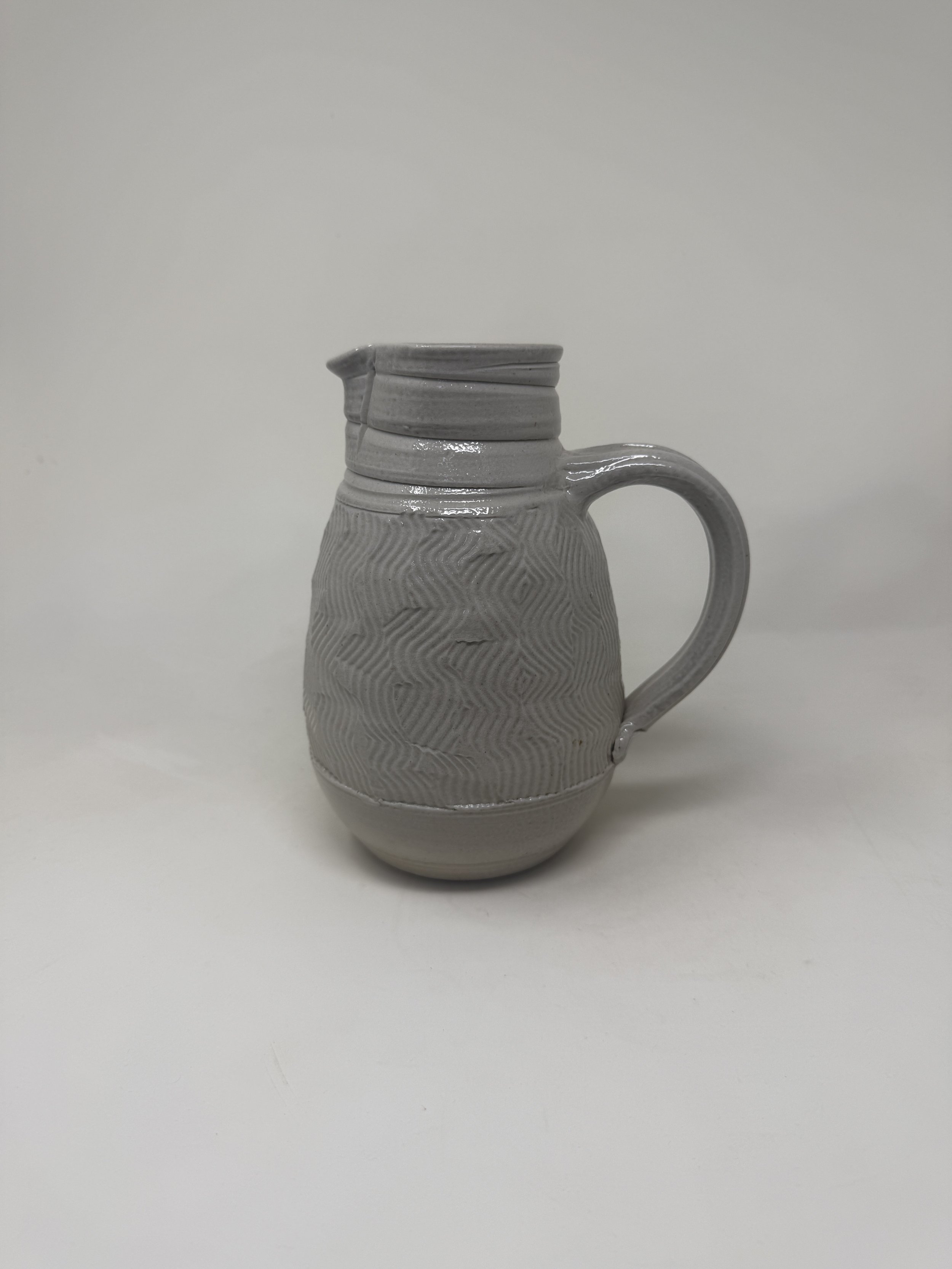 Pitcher Carved 4.5" x 7.5"