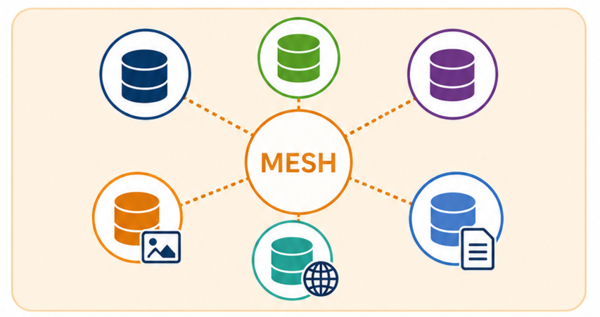 Thumbnail symbolizing data meshes