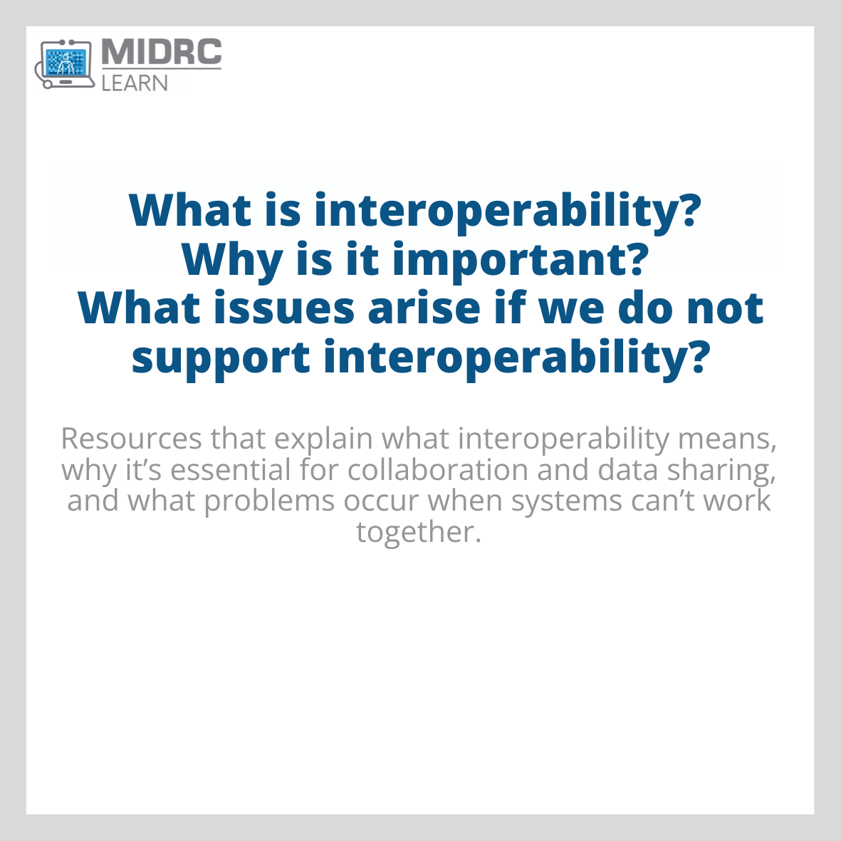 Interoperability