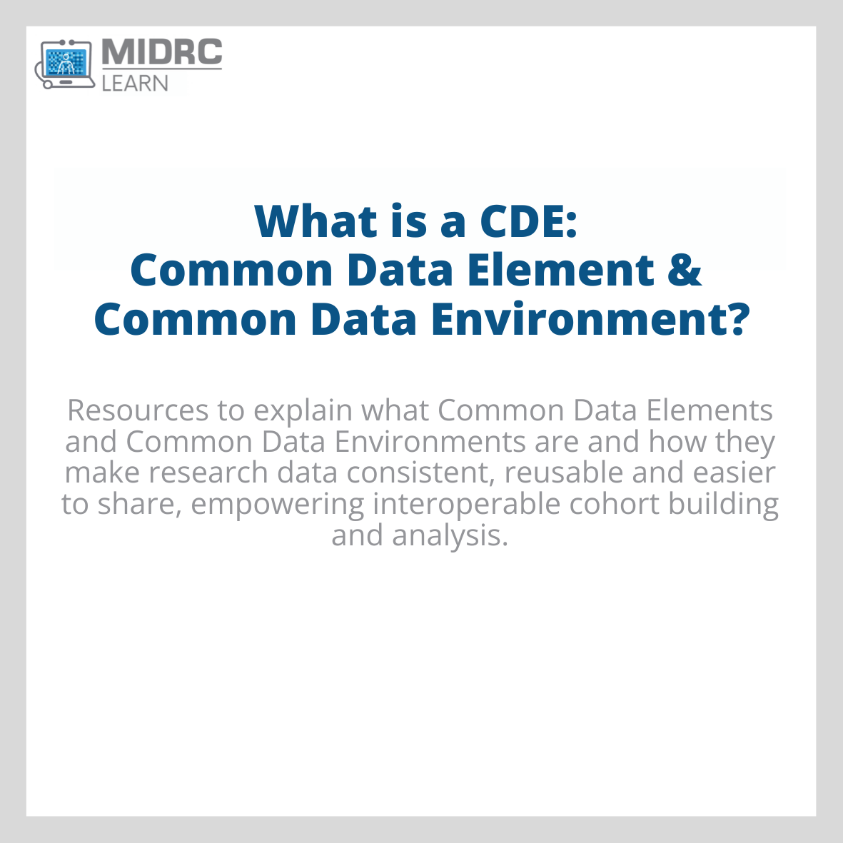 Common Data Element