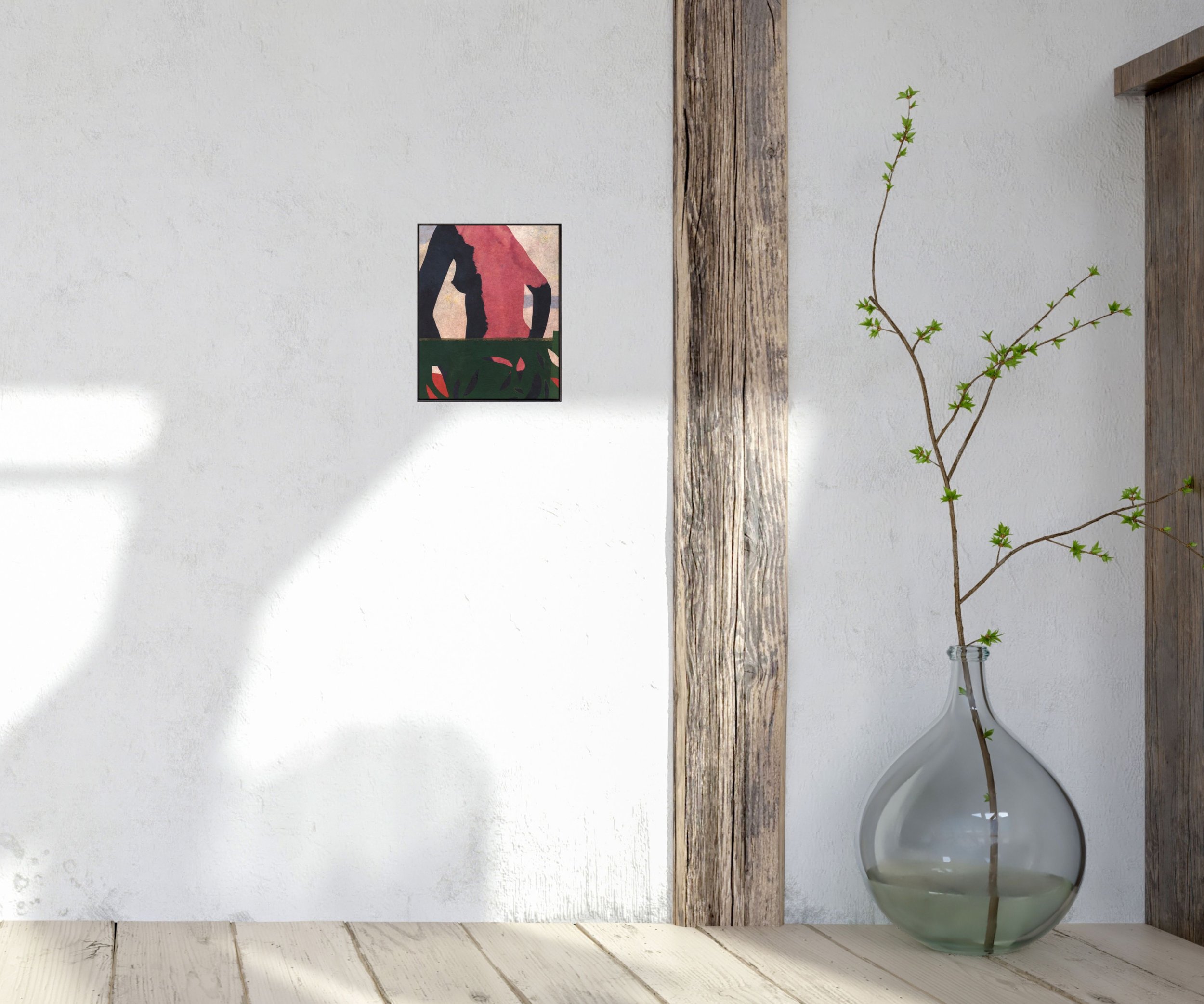 Beach Body (Garden Wall) 12.2 in x 9.84%22 InSitu2.jpg