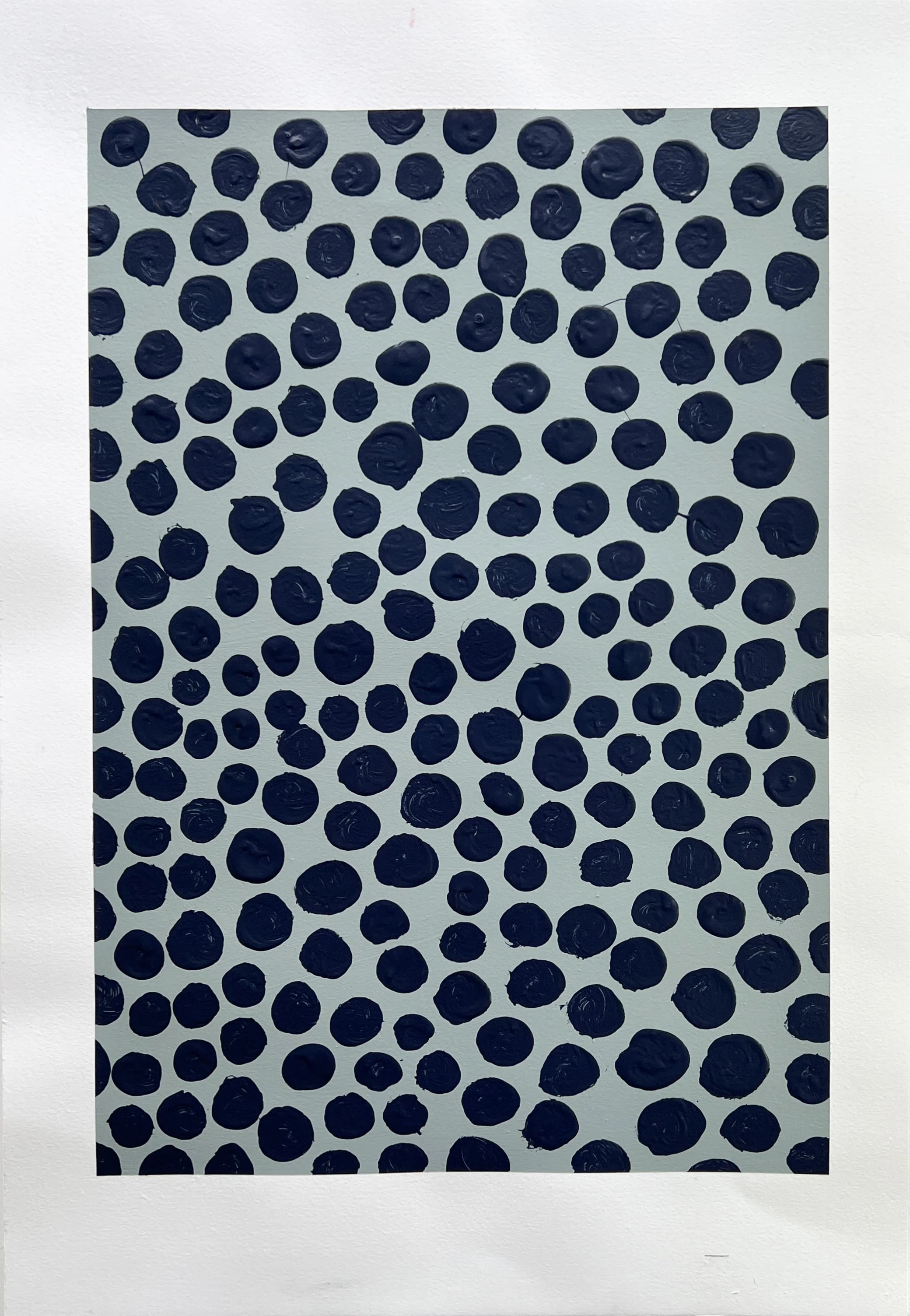 Blackberry on Grey  / 15 x 22.25 in, 38 x 57 cm / acrylic on BFK paper / 2022 / $400
