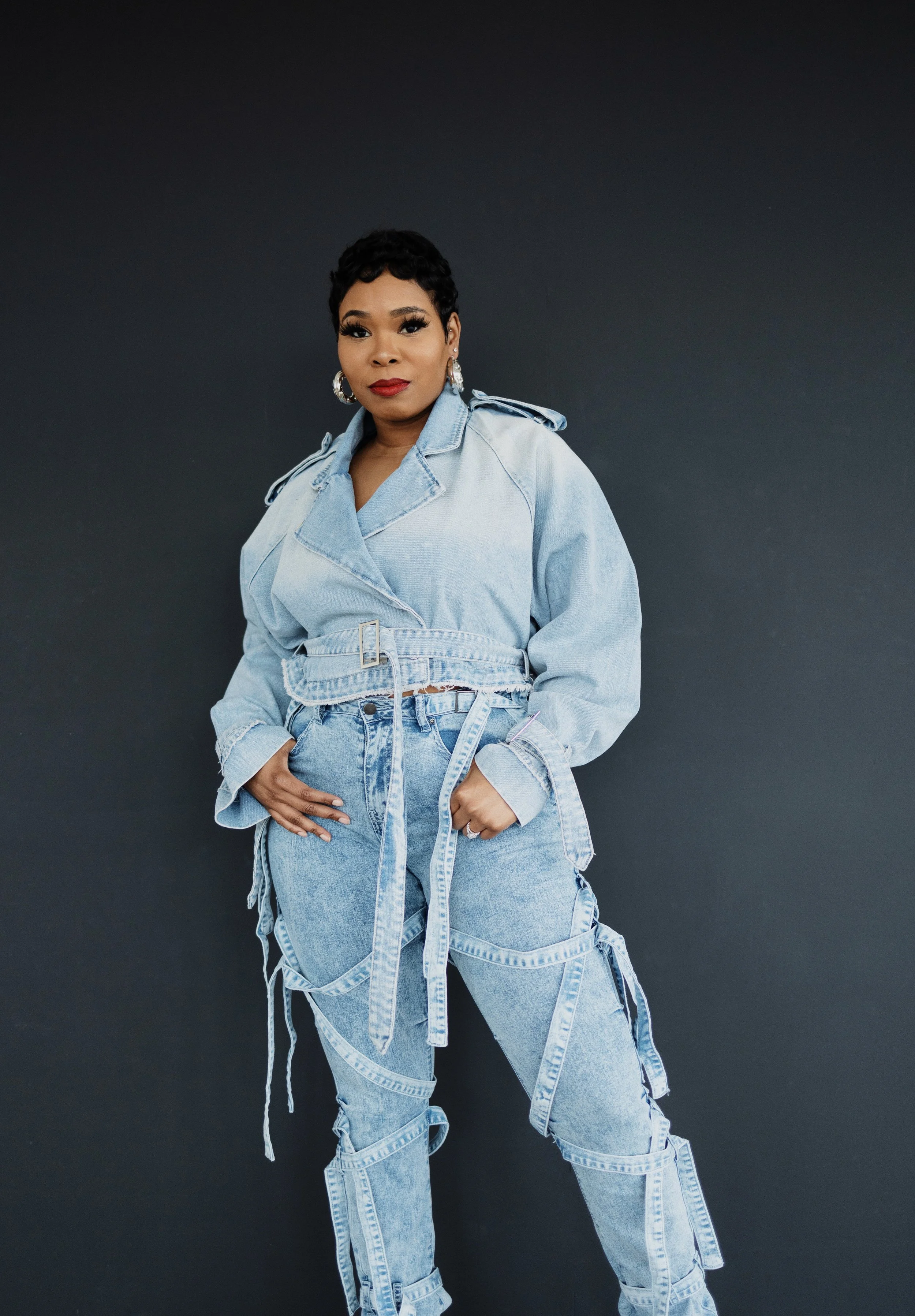 Denim Cropped Jacket