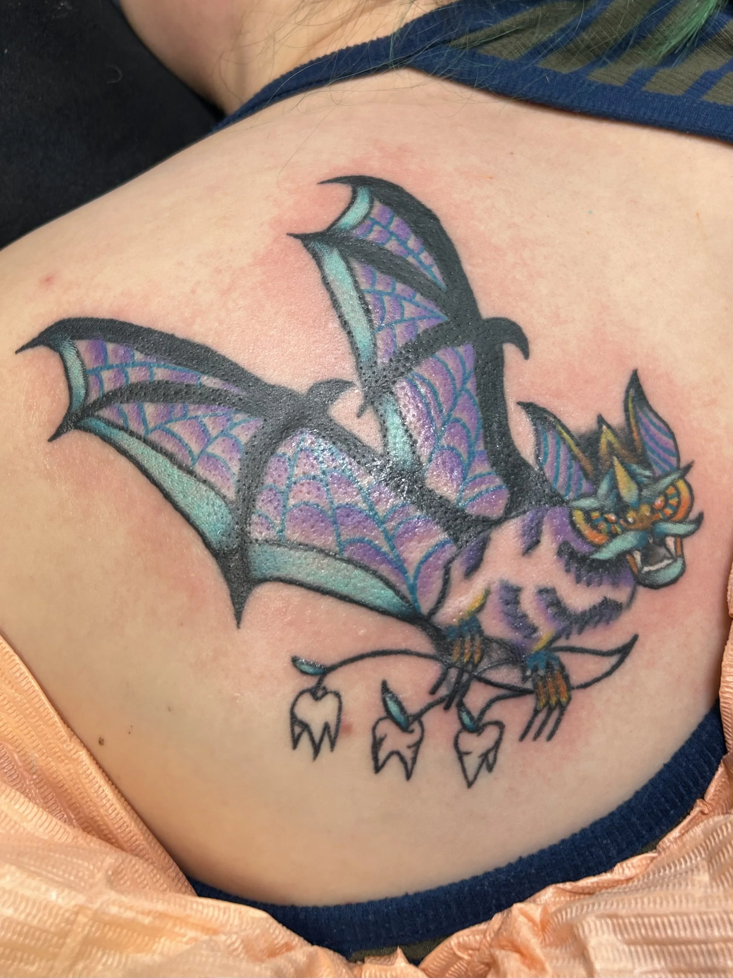 cover-up of old tattoo (not done by Mae)