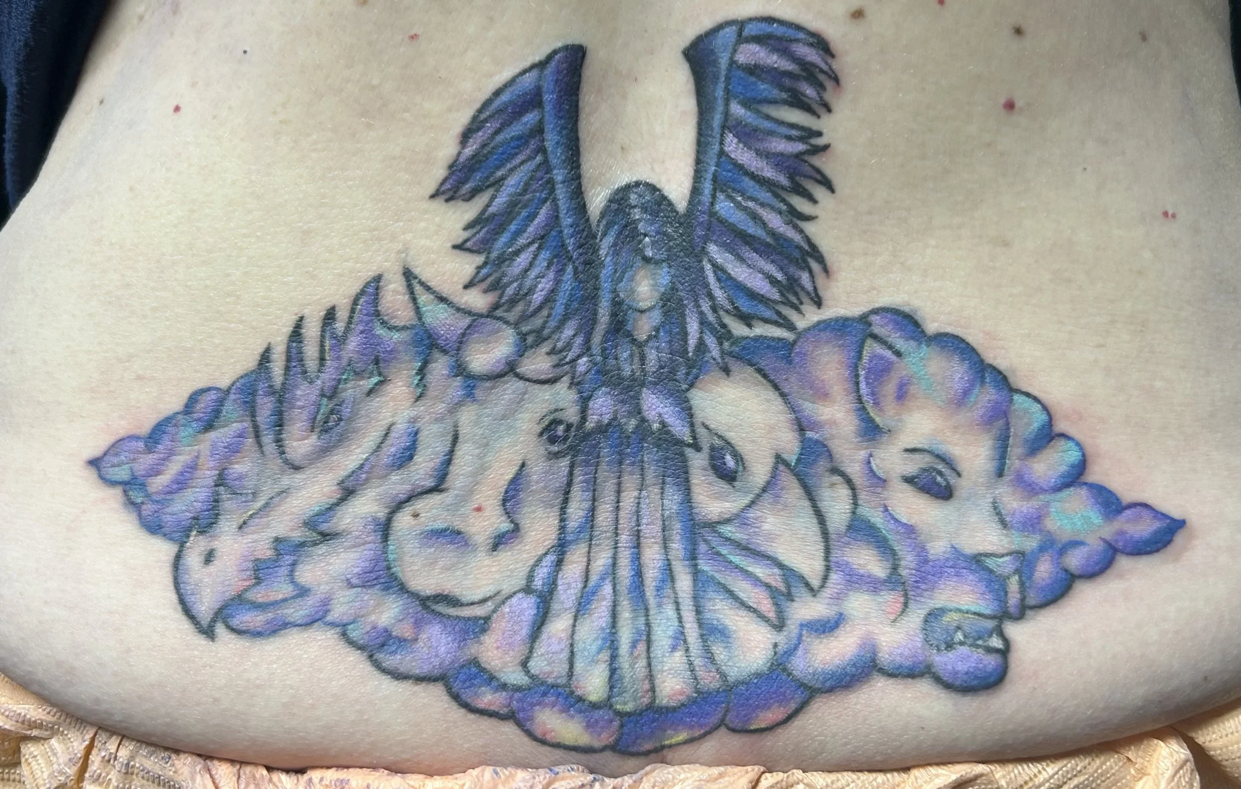 re-work of older tattoo (not done by mae)