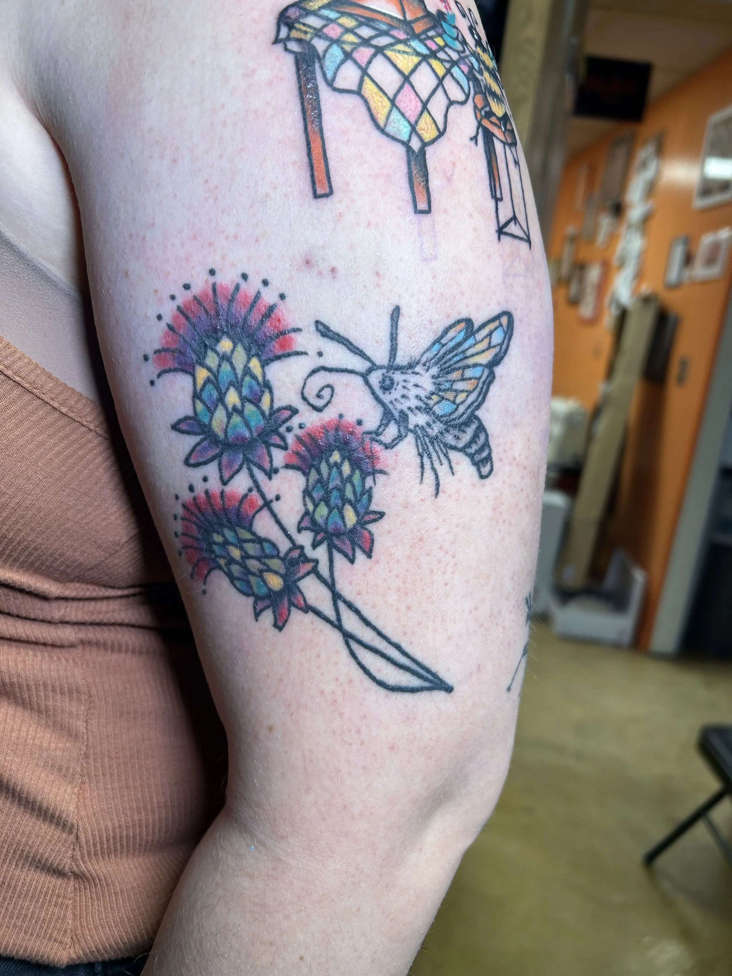 lines and some color healed