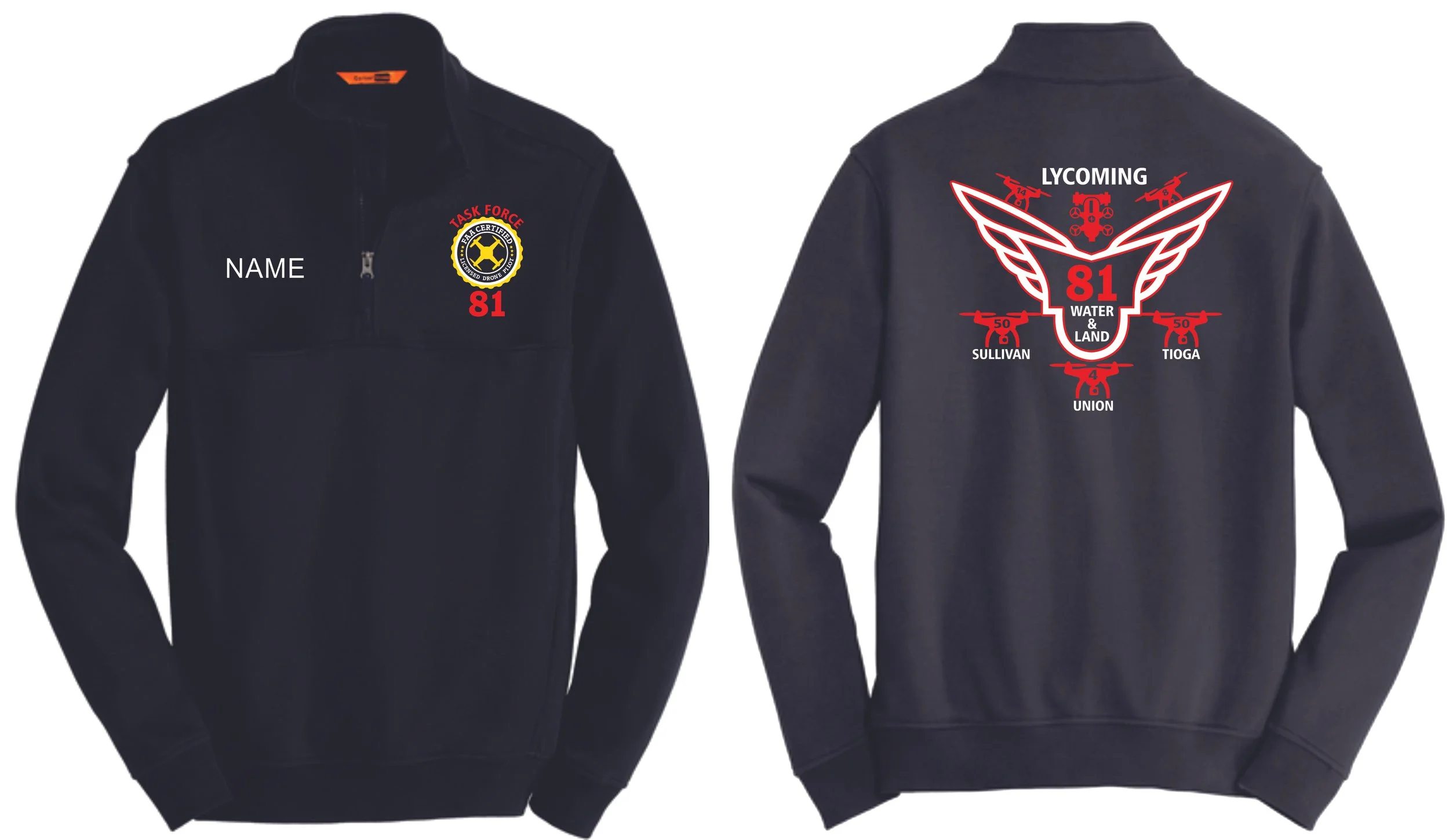 TASK FORCE - Job Shirt with Printed Back