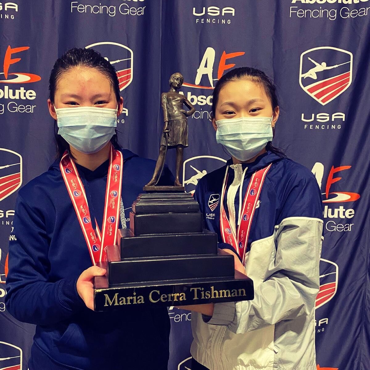 Wow, amazing results from summer nationals In Philadelphia. Ivy Zheng wins Gold in Cadet a women&rsquo;s foil and Emily Jing places 6th. So proud of all our fencers for their perseverance amidst Covid. #marxfencingacademy #acenterforexcellence #usfen