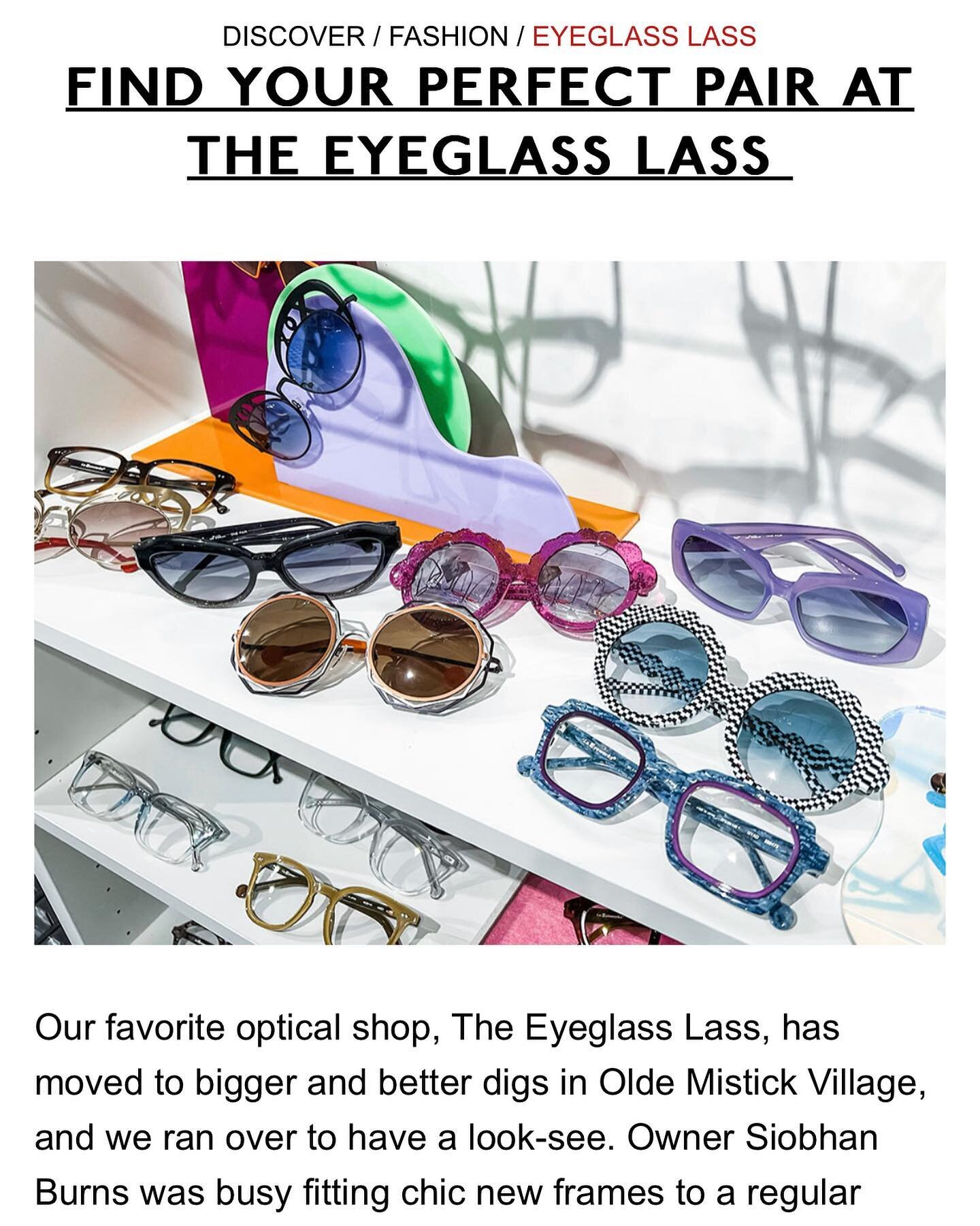 It&rsquo;s always great when @theelist pops into the shop to say hello &amp; chat!
It&rsquo;s even better when she decides to post a little update on the new spot!
Have you checked out the new location yet?
👓🕶️

#theeyeglasslass #oldemistickvillage