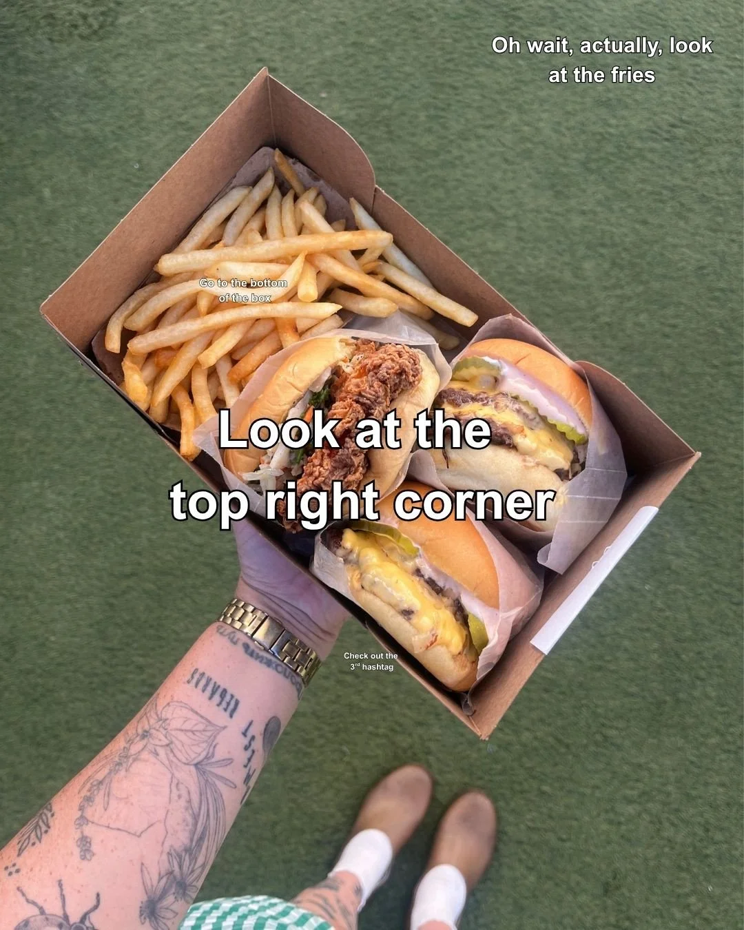 HIDDEN MESSAGE~ but our burgers are no secret 😉 Order online or through your favorite food delivery app #thewindowla #hiddenmessage #DMfriesforasurprise #LAsmashburgers